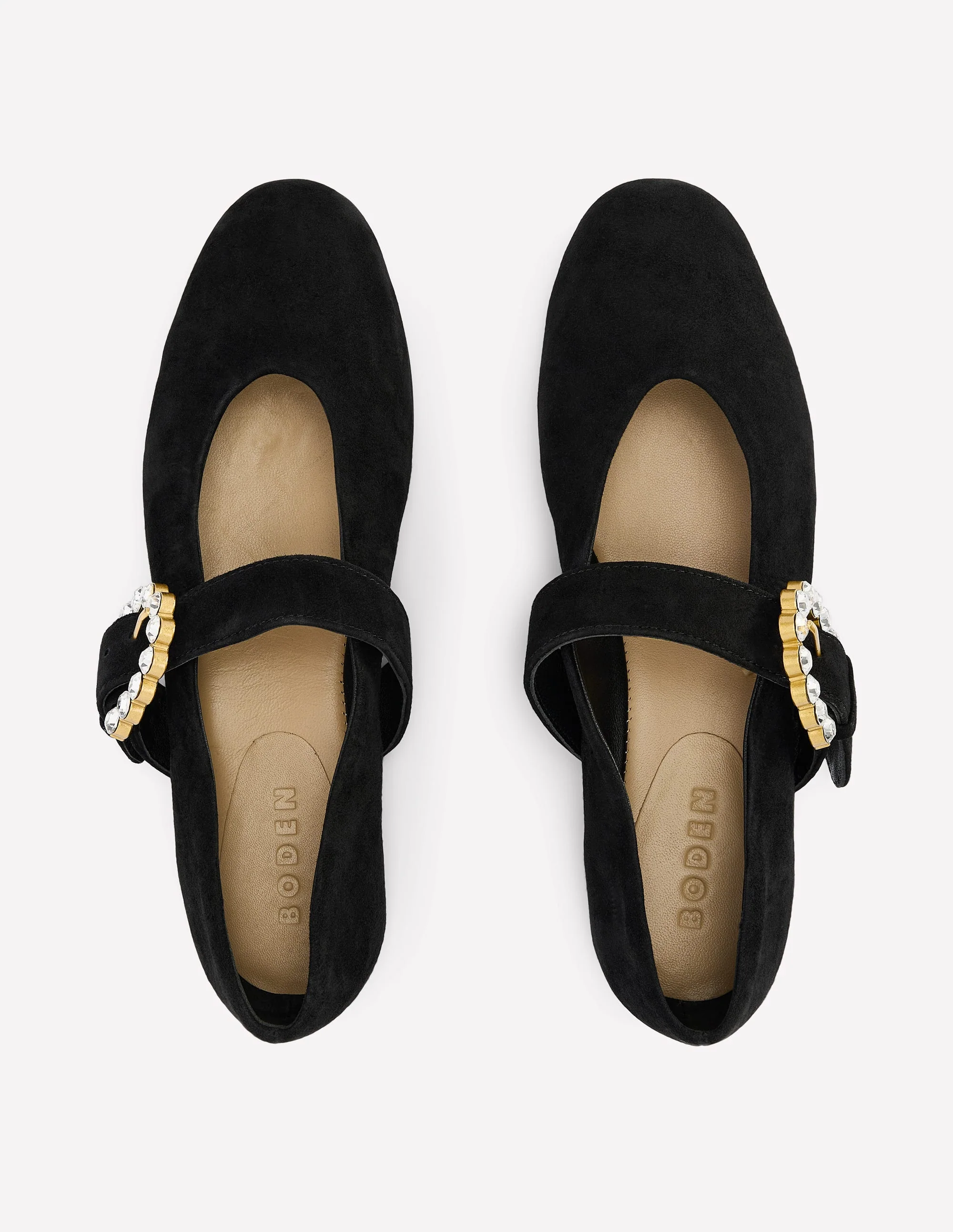 Kylie Flache Mary Janes mit Schnalle-Schwarz - Image 6