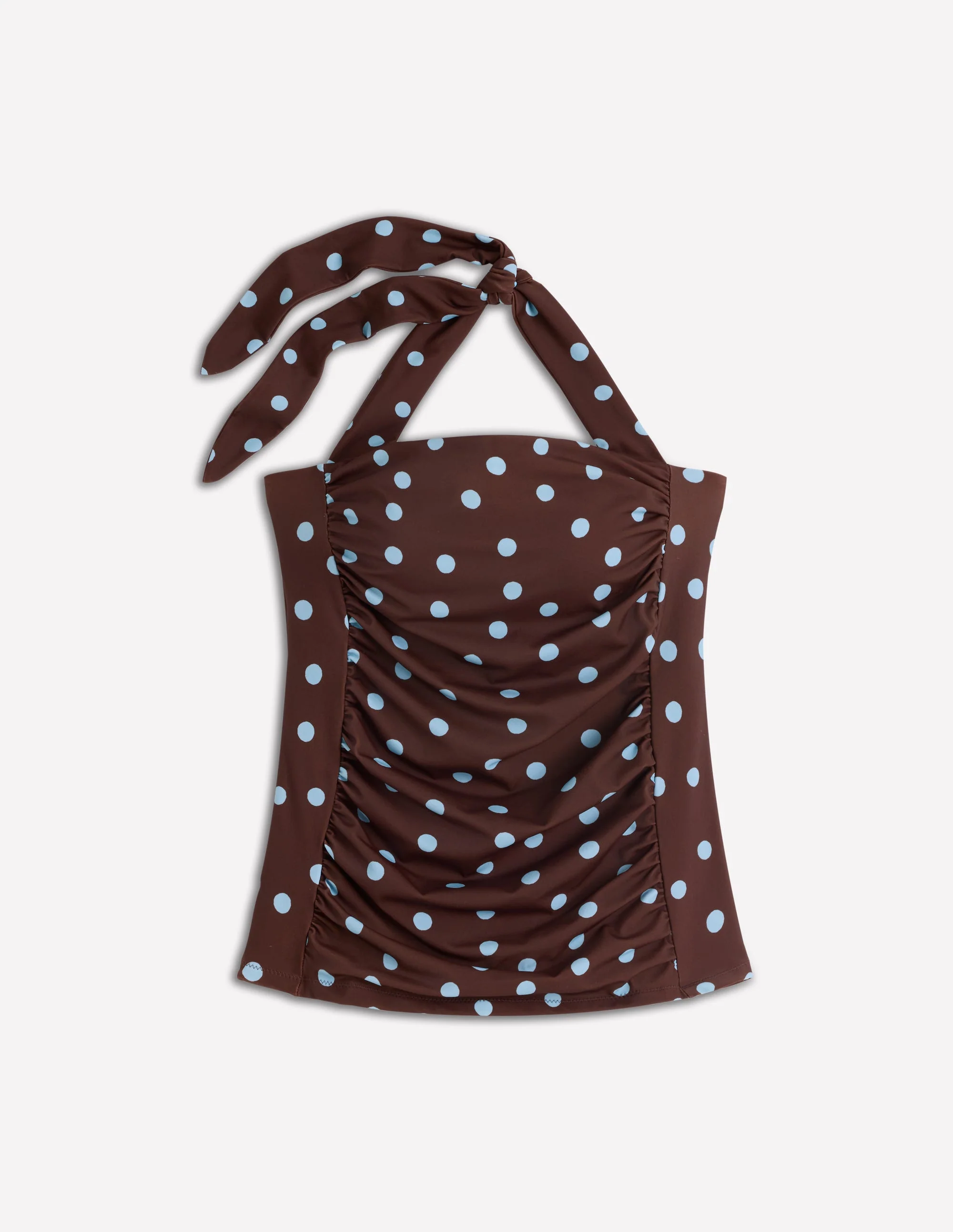 Kythira Geraffter Tankini-Schokolade und Blau, Punkte - Image 6