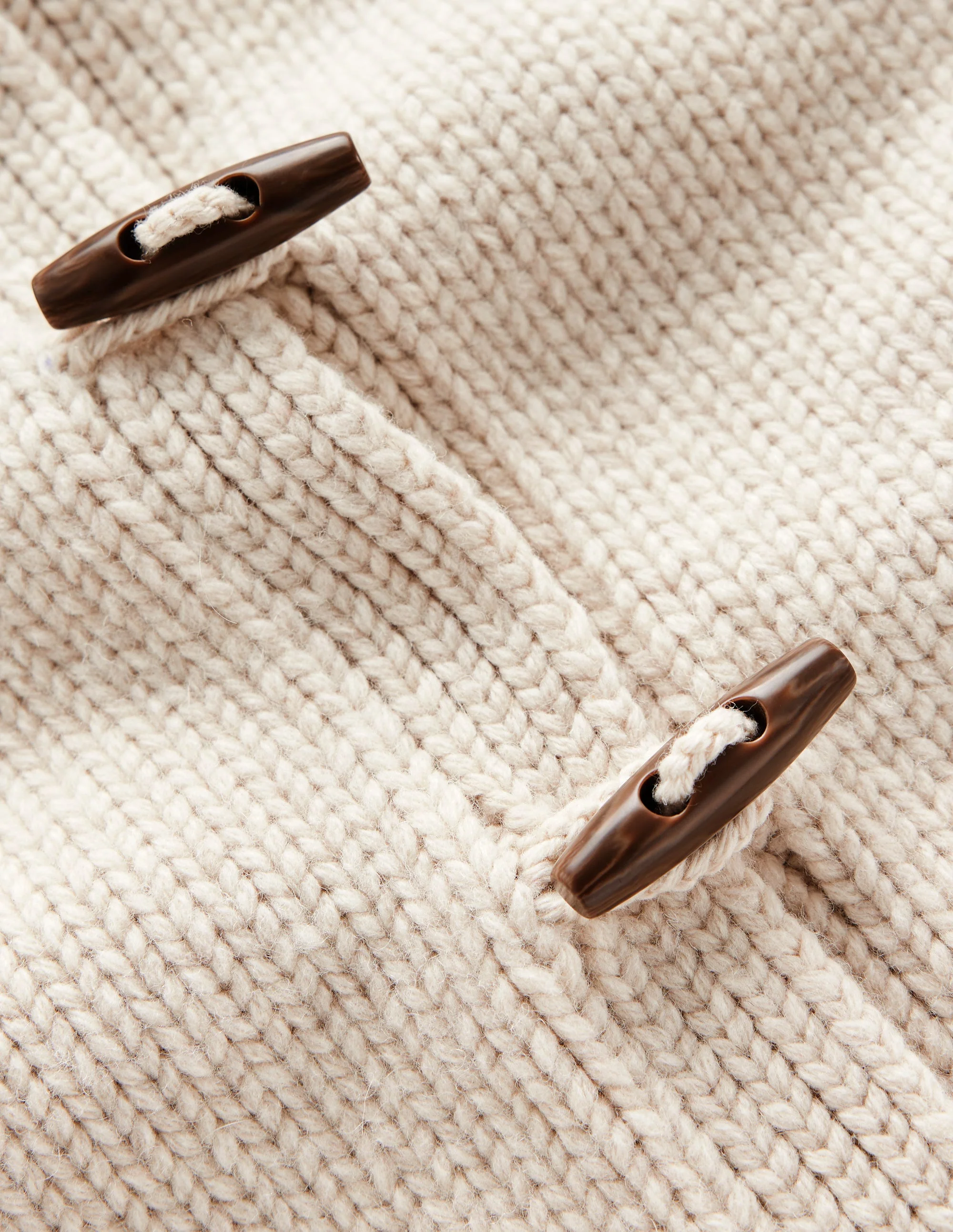Lässige Strickjacke mit Knebelknöpfen-Black - Image 7