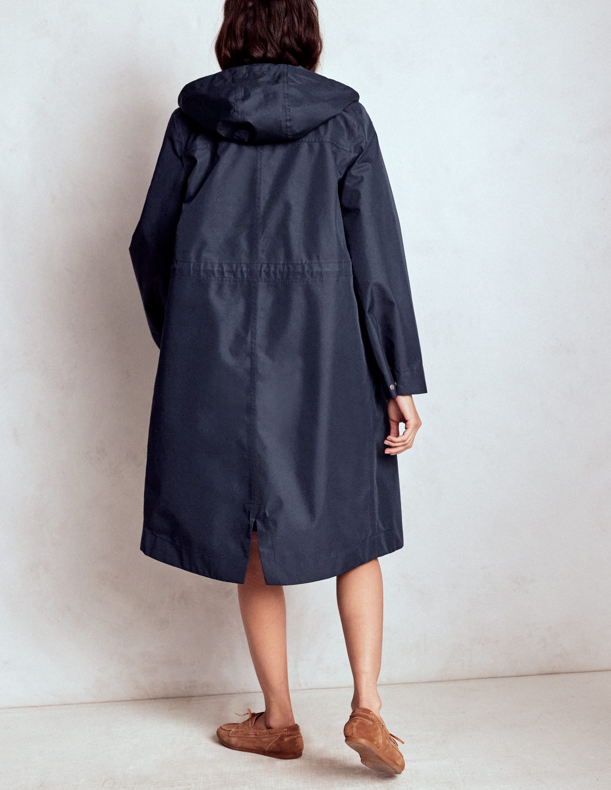 Lange Regenjacke-Ecru/Chalky Pink Stripe - Image 3