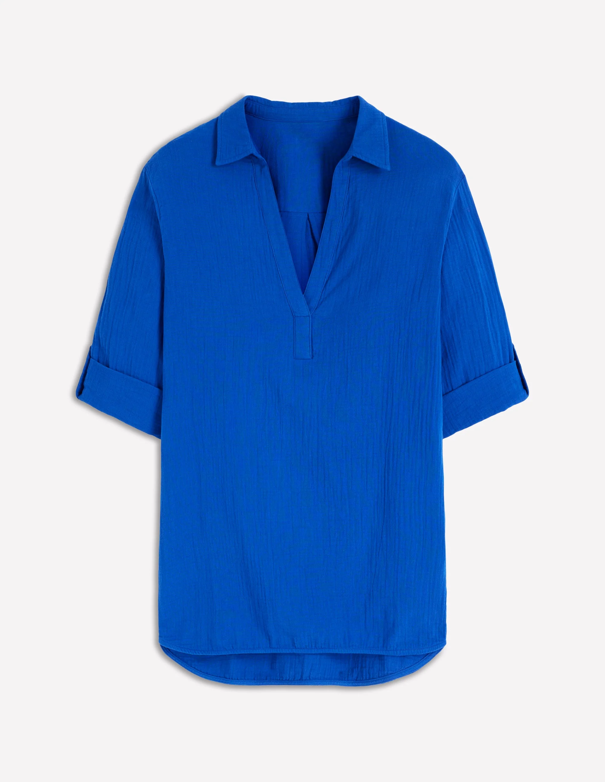 Langes Doppeltuch-Hemd-Leuchtendes Blau - Image 7