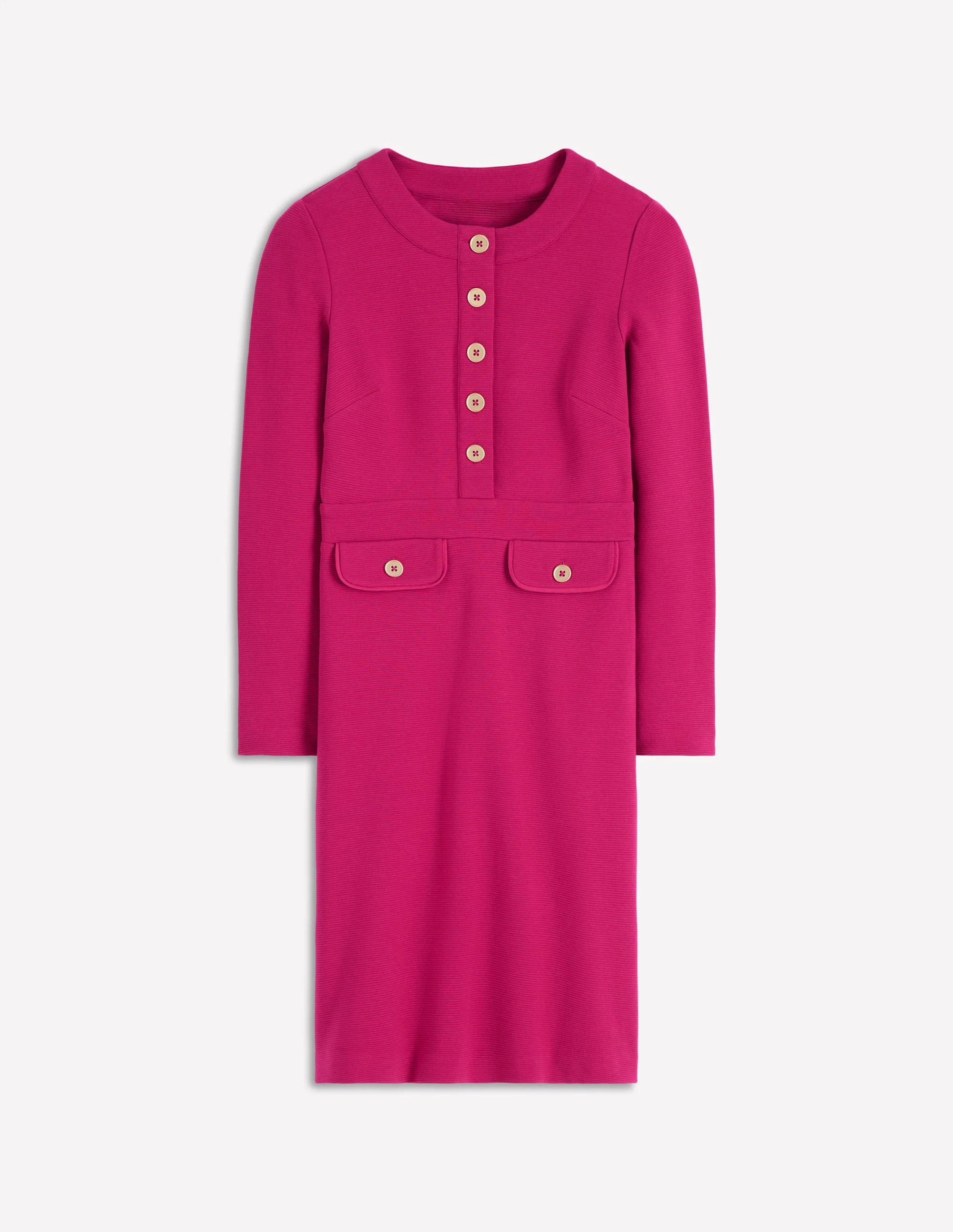 Lavinia Etuikleid mit Knöpfen-Kräftiges Rosa - Image 5