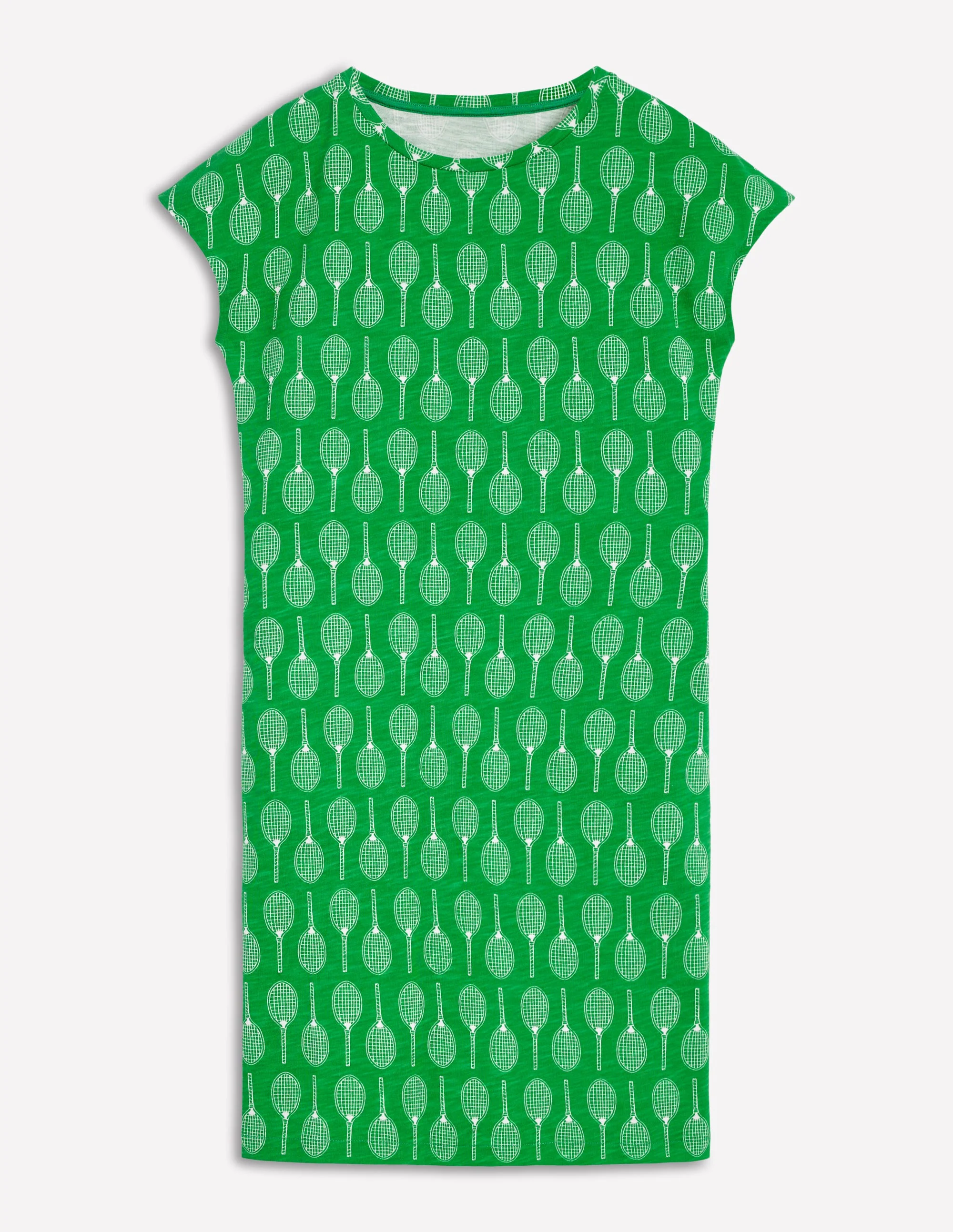 Leah T-Shirt-Kleid aus Jersey-Smaragdgrün, Tennis - Image 5