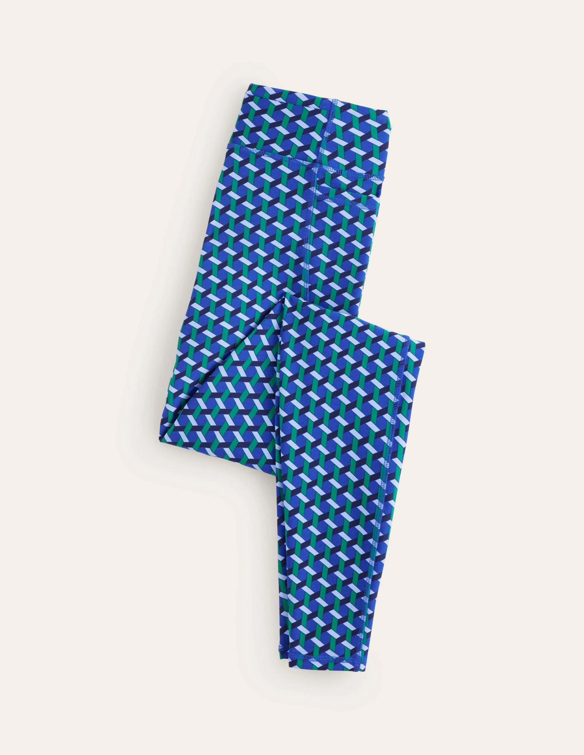 Leggings mit hohem Bund und Tasche-Surf the Web, Honigwabe Geo - Image 5
