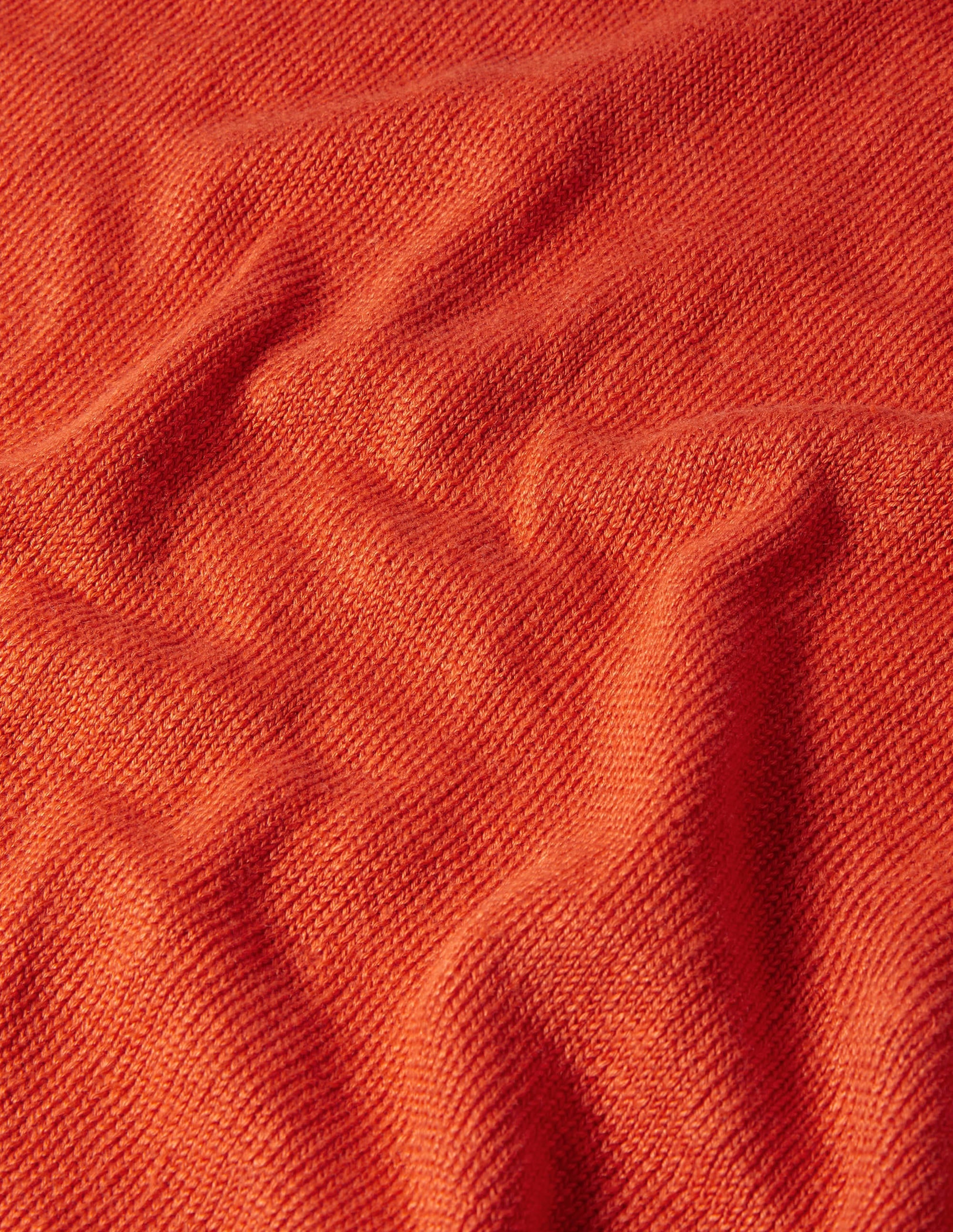 Leinen-T-Shirt mit V-Ausschnitt-Kräftiges Papayaorange - Image 5