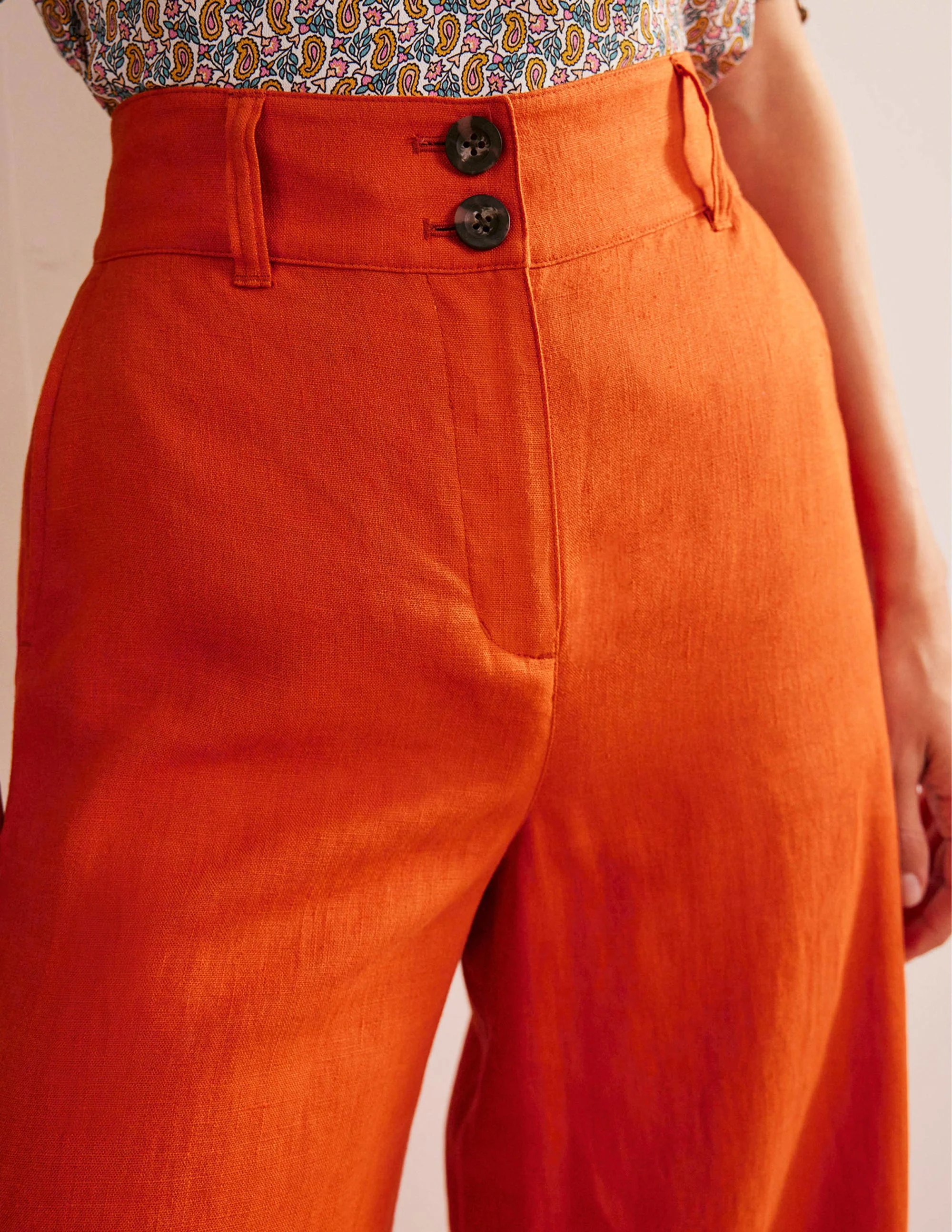 Leinenhose Highbury-Kumquatorange - Image 2