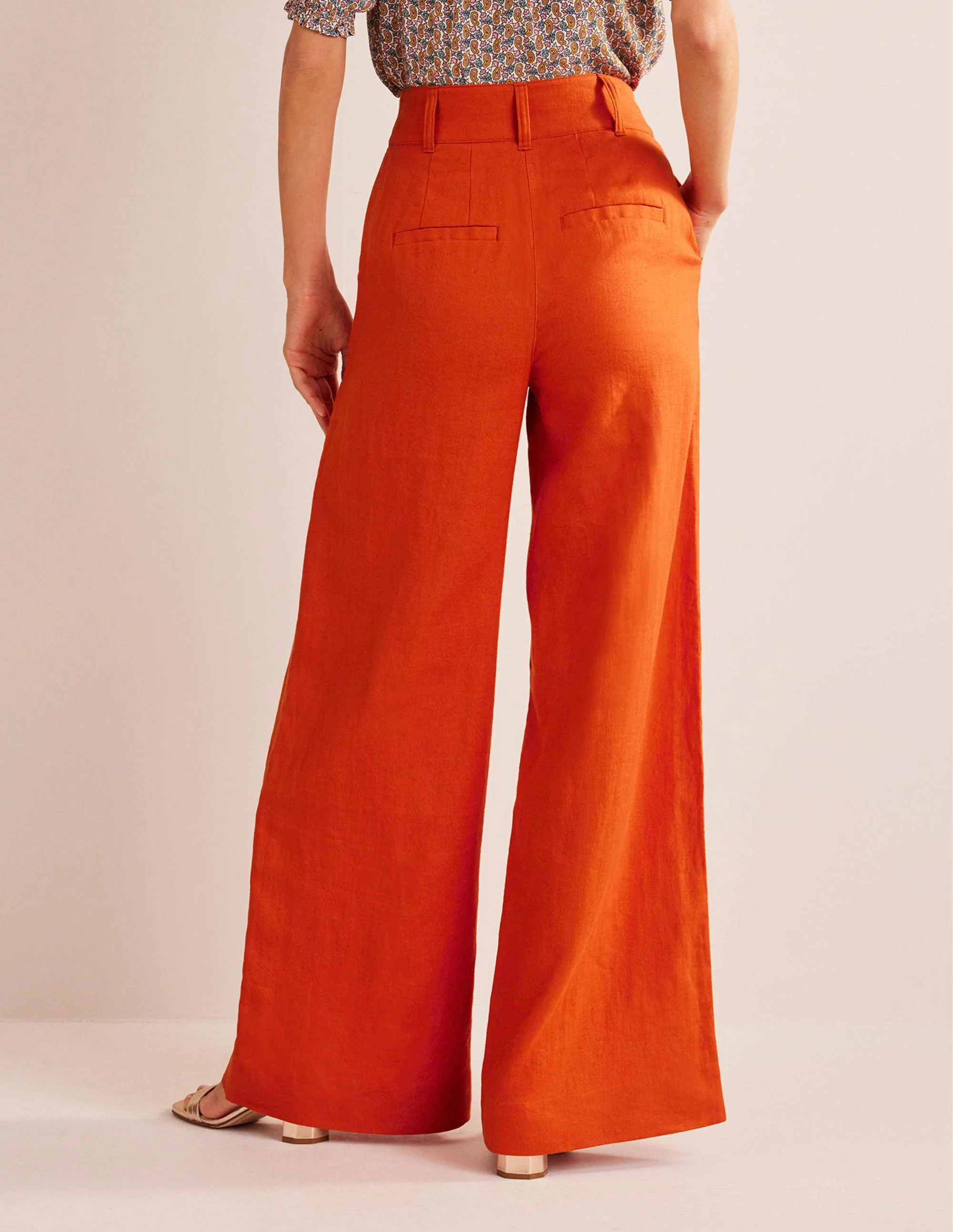 Leinenhose Highbury-Kumquatorange - Image 3