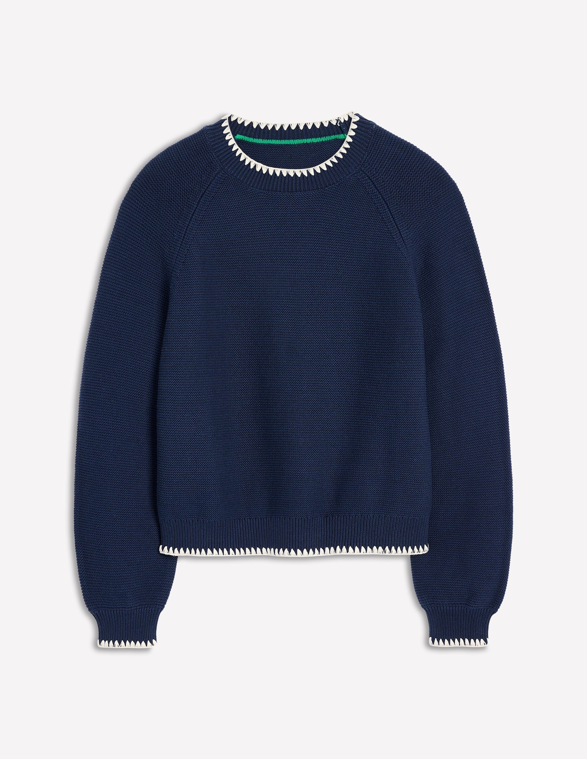 Lena Pullover mit Ziernaht-Aqua Marine Marl - Image 5