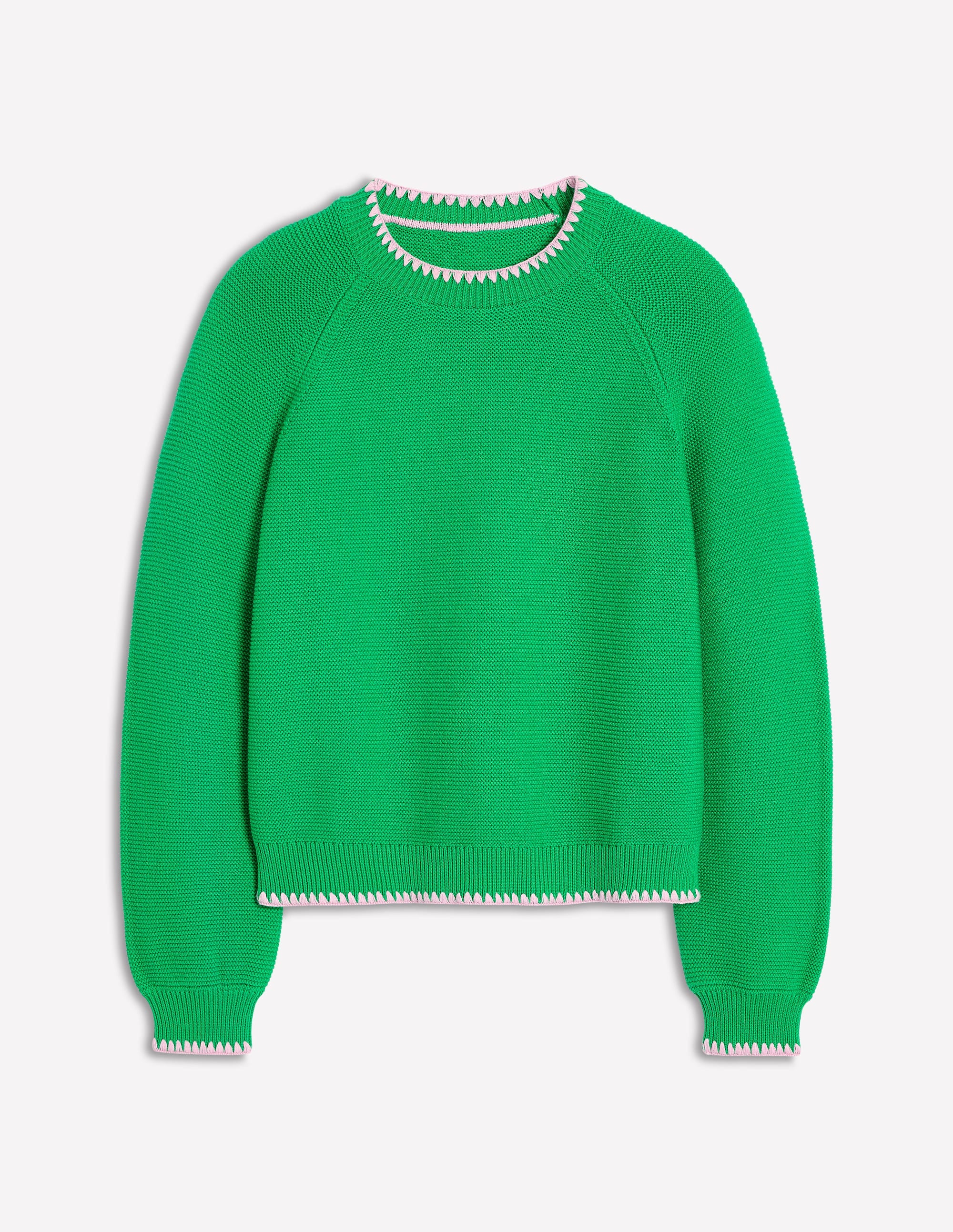 Lena Pullover mit Ziernaht-Grünes Tamburin - Image 5