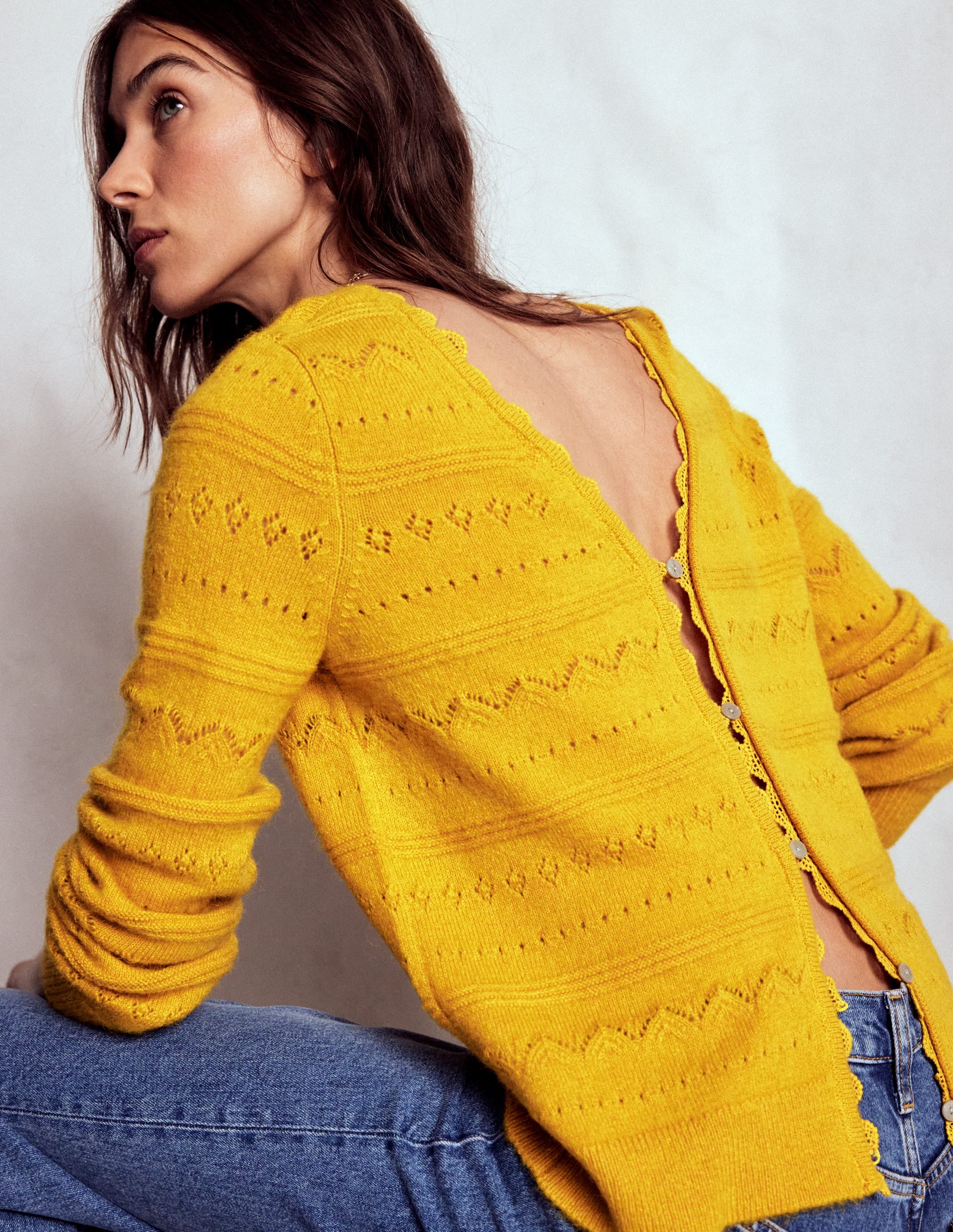 Leticia Pullover mit Spitzenbesatz-Goldenes Roggenfeld