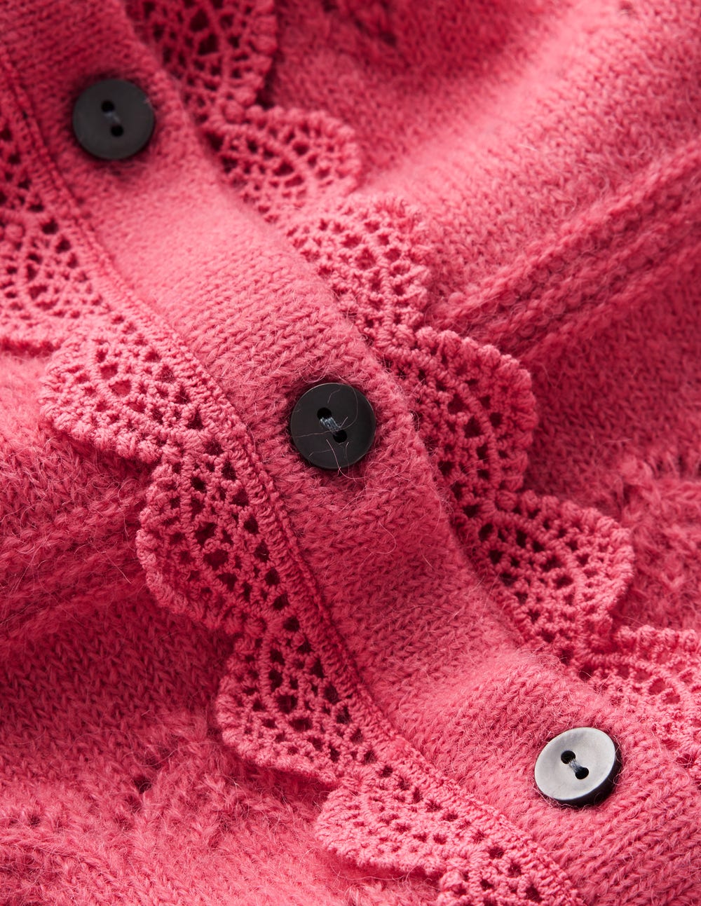 Leticia Strickjacke mit Spitzenbesatz-Animals/Stripe - Image 7