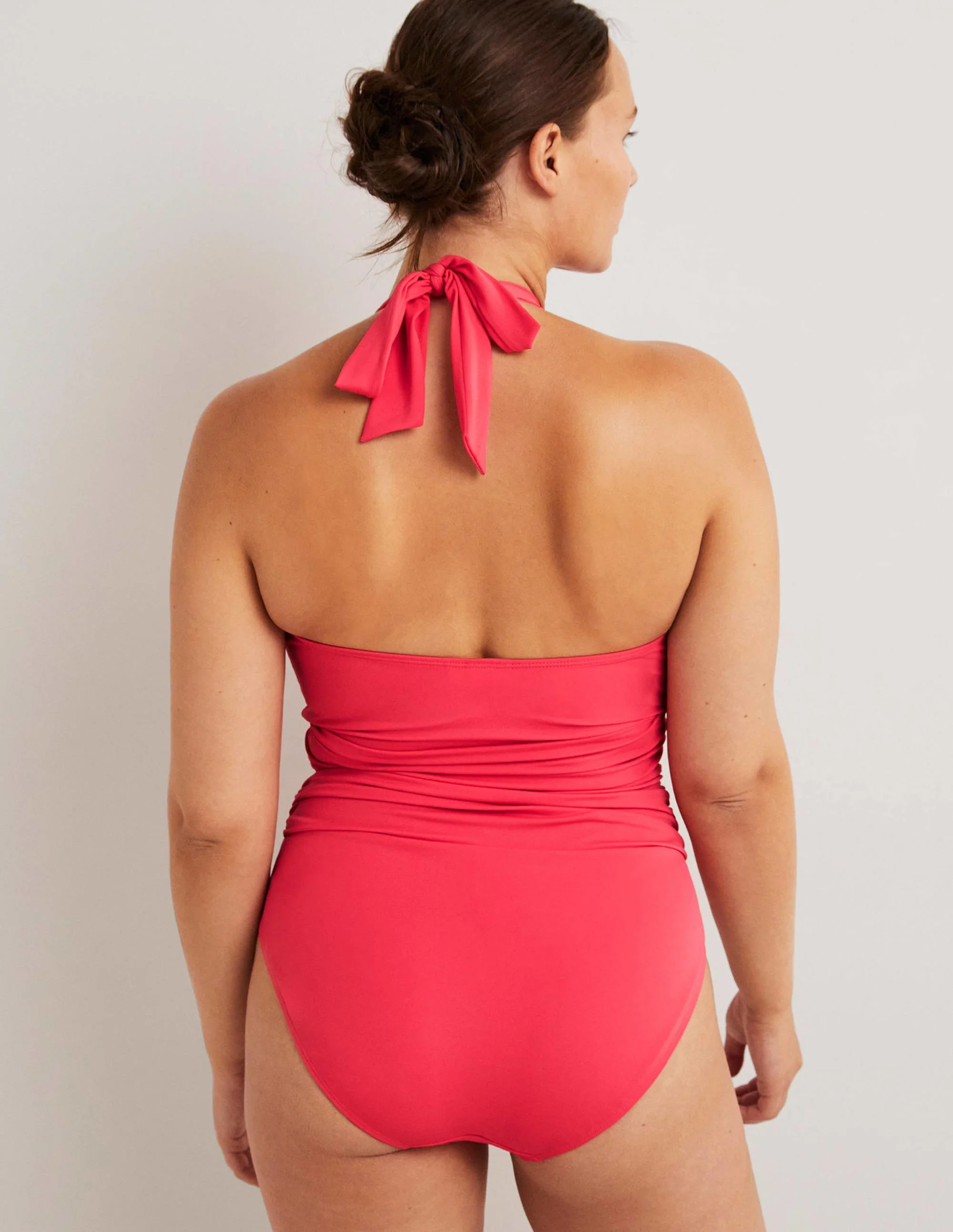 Levanzo Neckholder-Badeanzug-Beerenrosa - Image 3