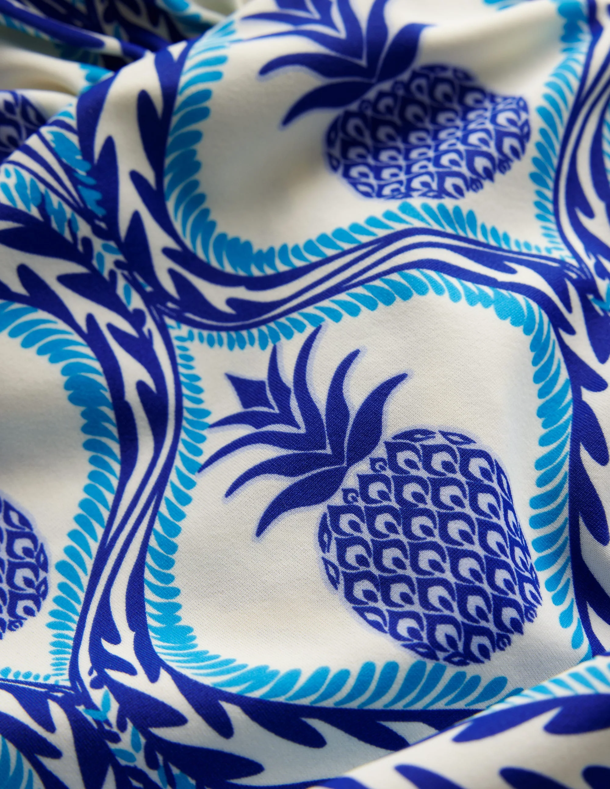 Levanzo Neckholder-Badeanzug-Surf The Web, Ananas Welle - Image 6