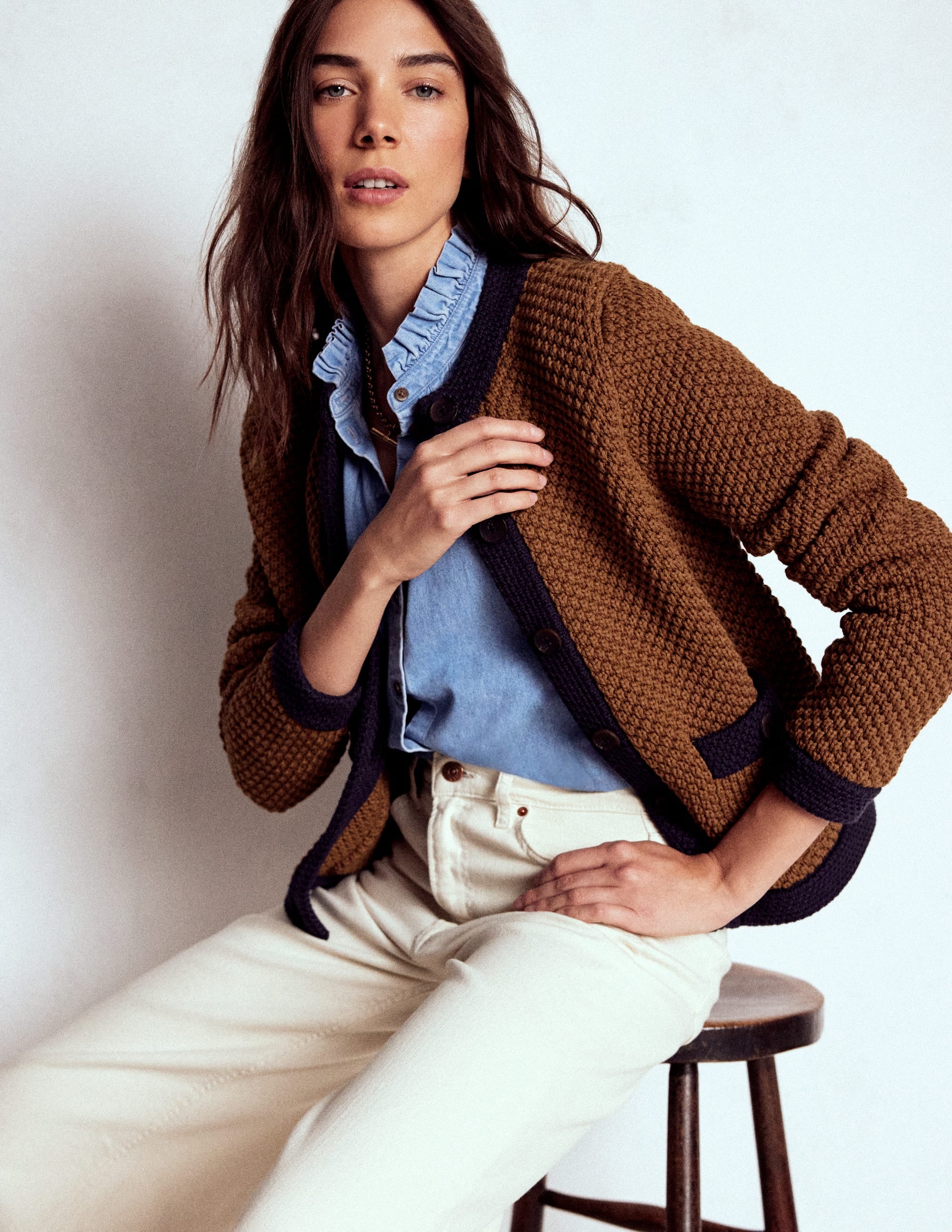 Libby Strickjacke-Kamelbraun - Image 4