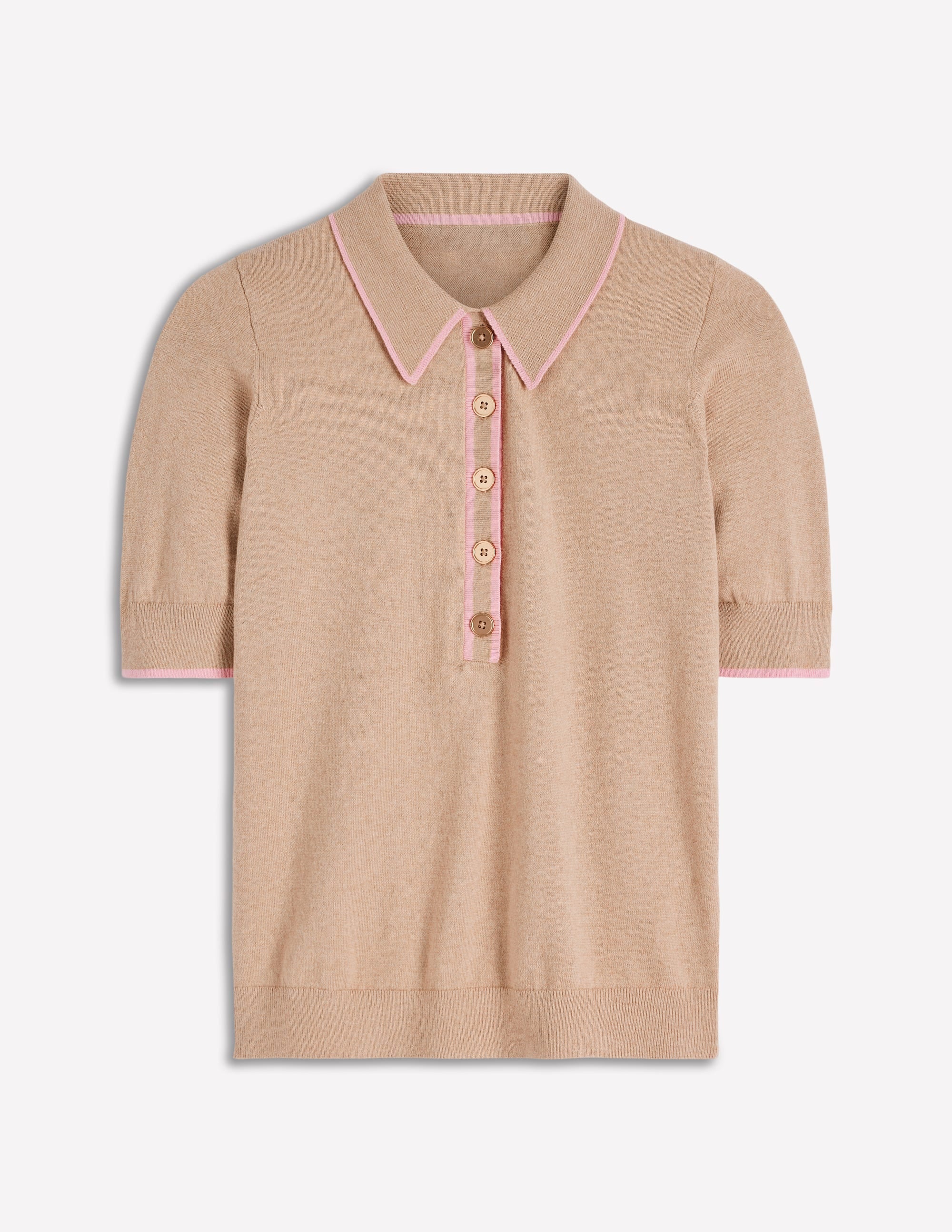 Liz Henley-T-Shirt-Graubraun Meliert - Image 6