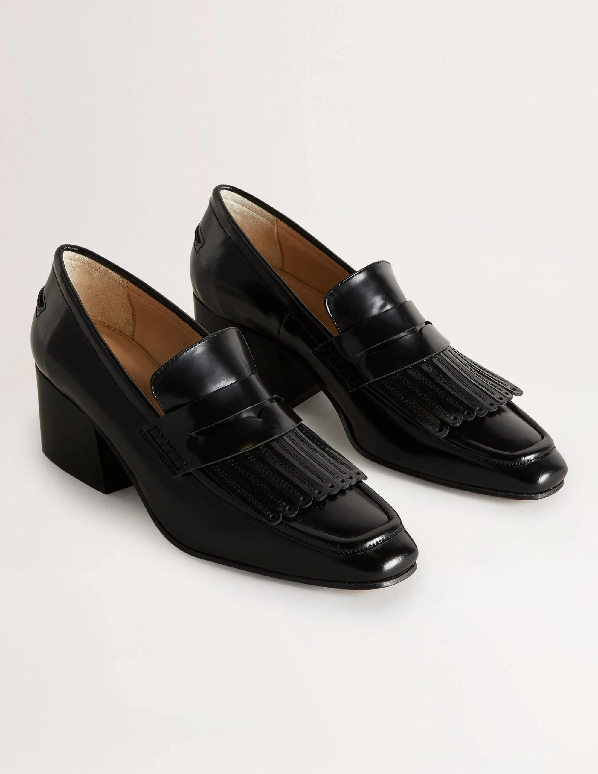 Loafer mit Blockabsatz-Schwarz - Image 2
