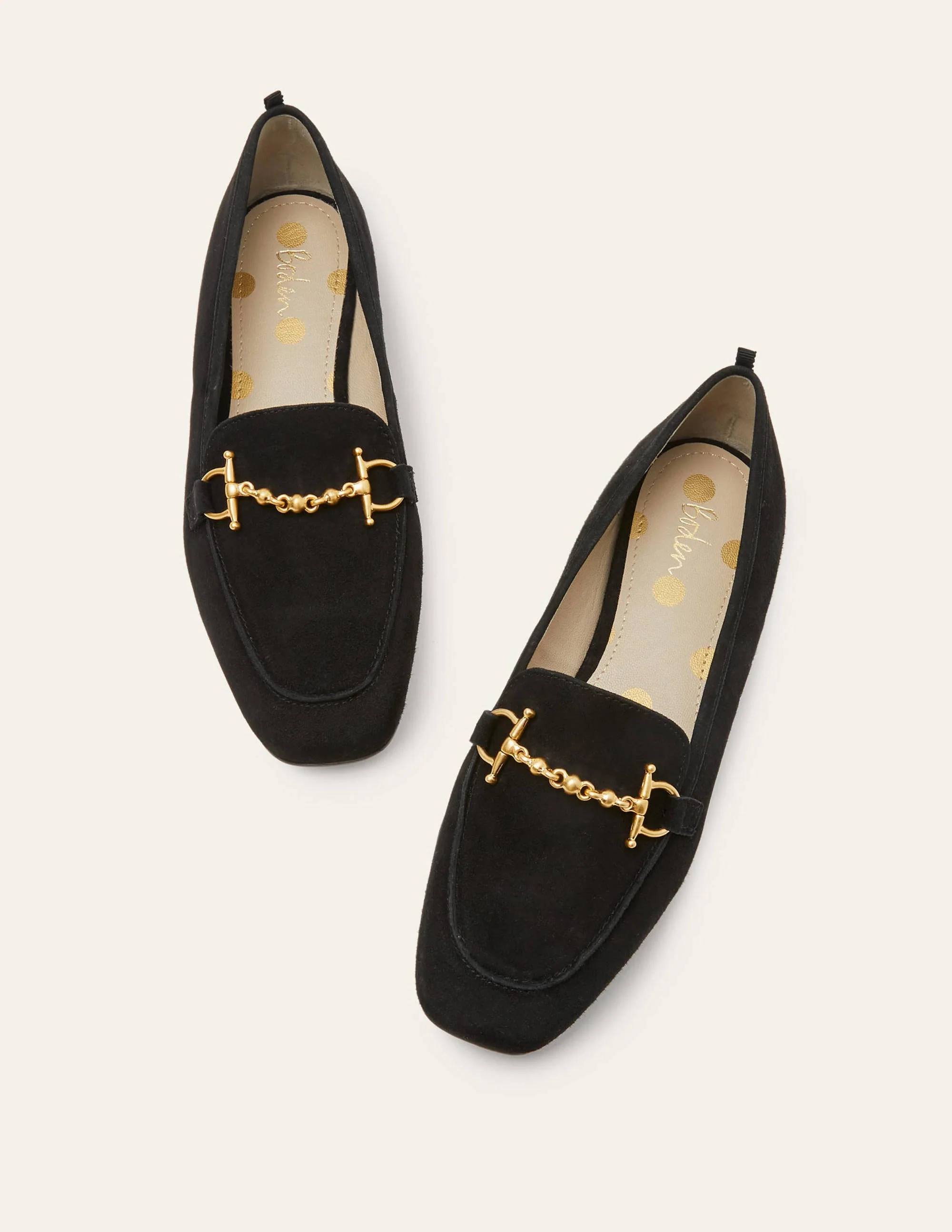 Loafer mit Trensen-Schwarz, Veloursleder - Image 3