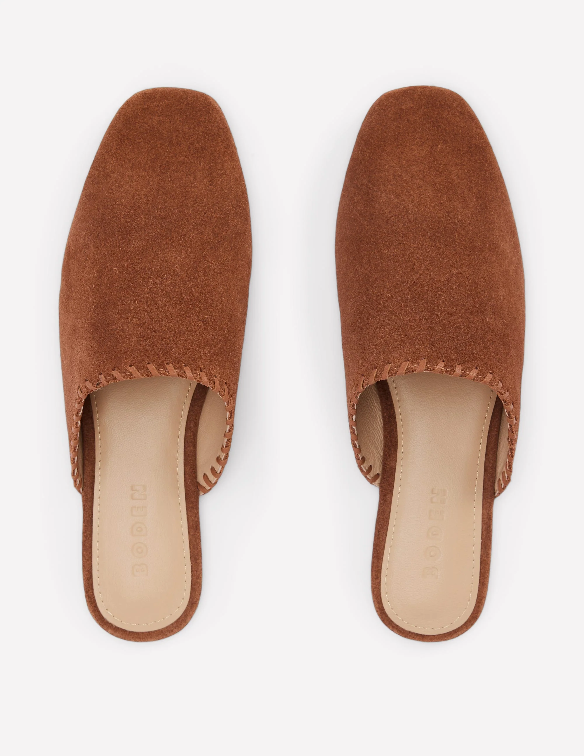 Loafer-Pantoletten-Hellbraun Wildleder - Image 5