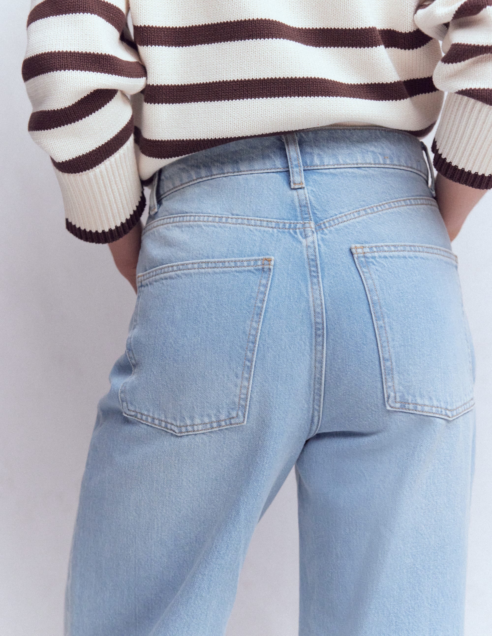 Locker geschnittene Jeans mit mittelhohem Bund-Authentisch Vintage - Image 2