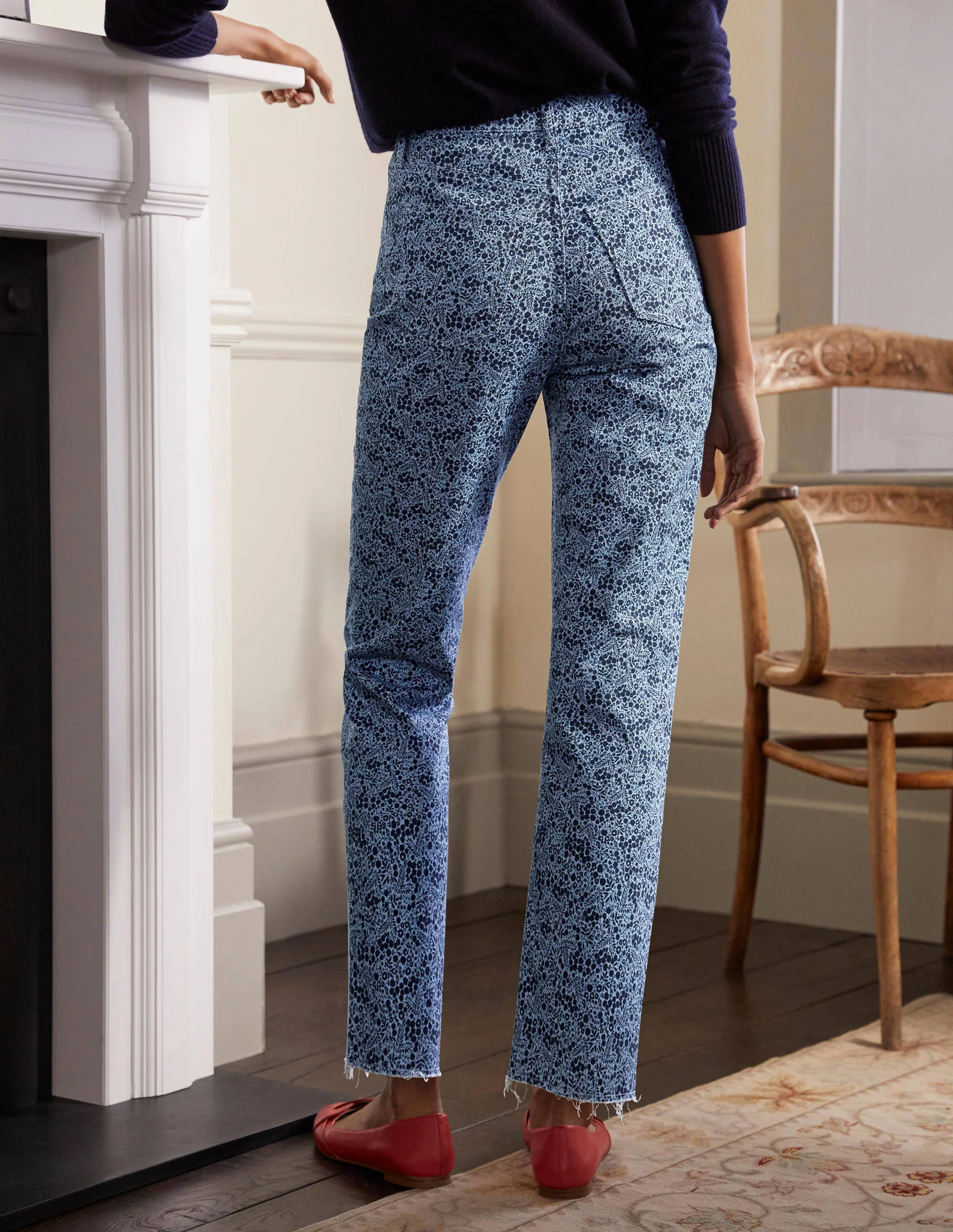 Lockere Jeans mit geradem Bein-Eisblau, Zauberwald - Image 3
