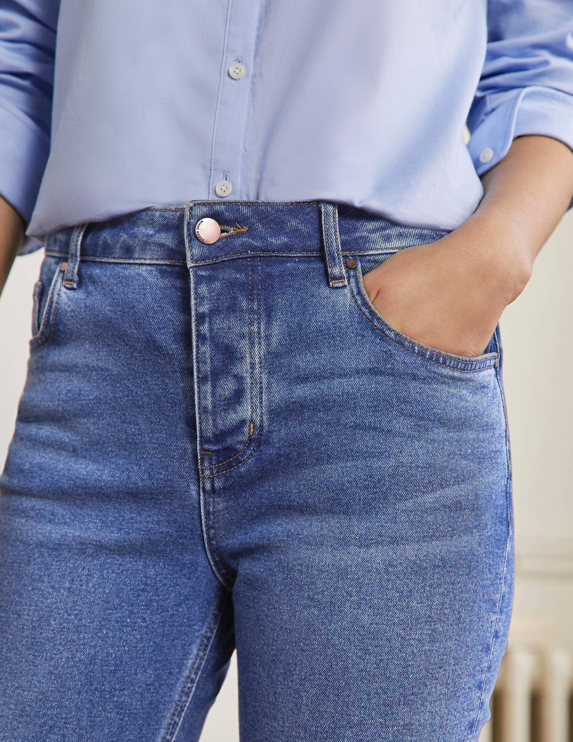 Lockere Jeans mit geradem Bein-Mittleres Vintageblau - Image 2