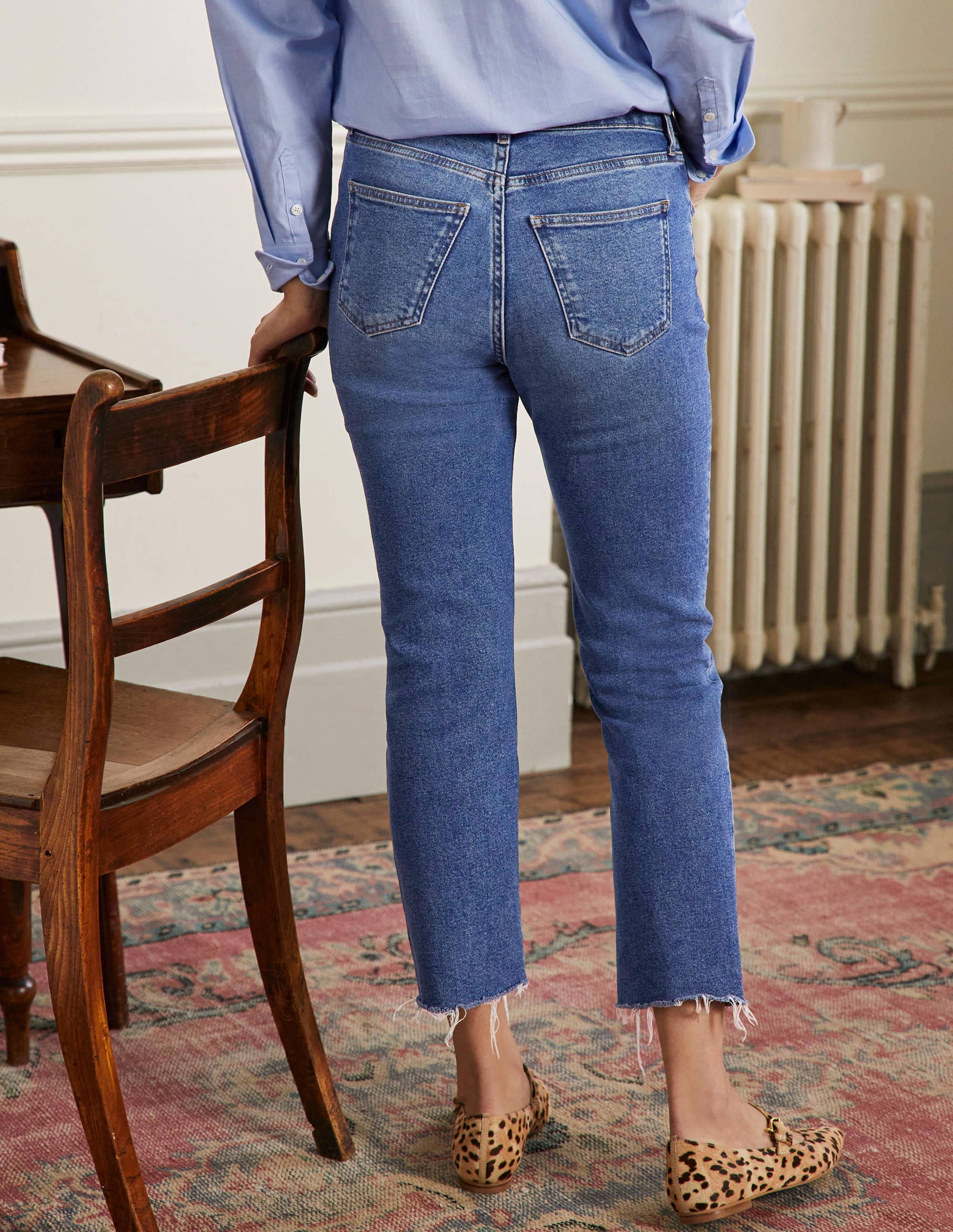 Lockere Jeans mit geradem Bein-Mittleres Vintageblau - Image 3