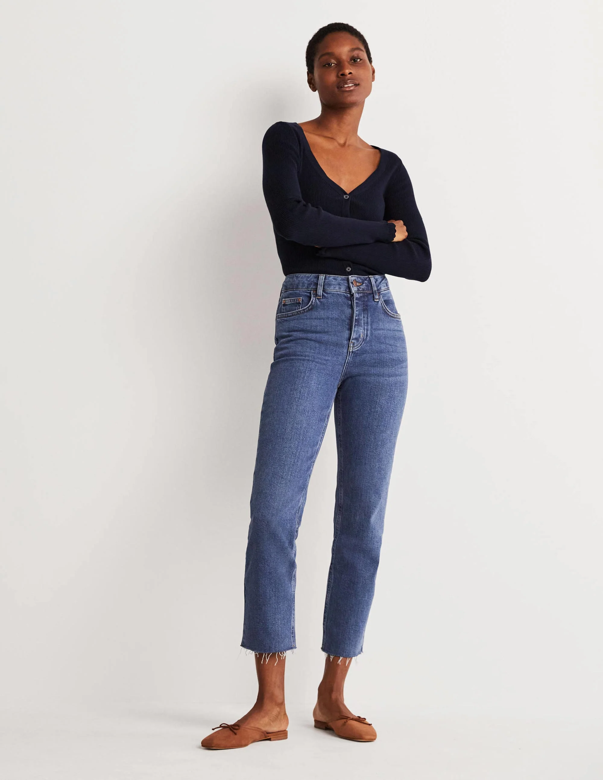 Lockere Jeans mit geradem Bein-Mittleres Vintageblau - Image 5