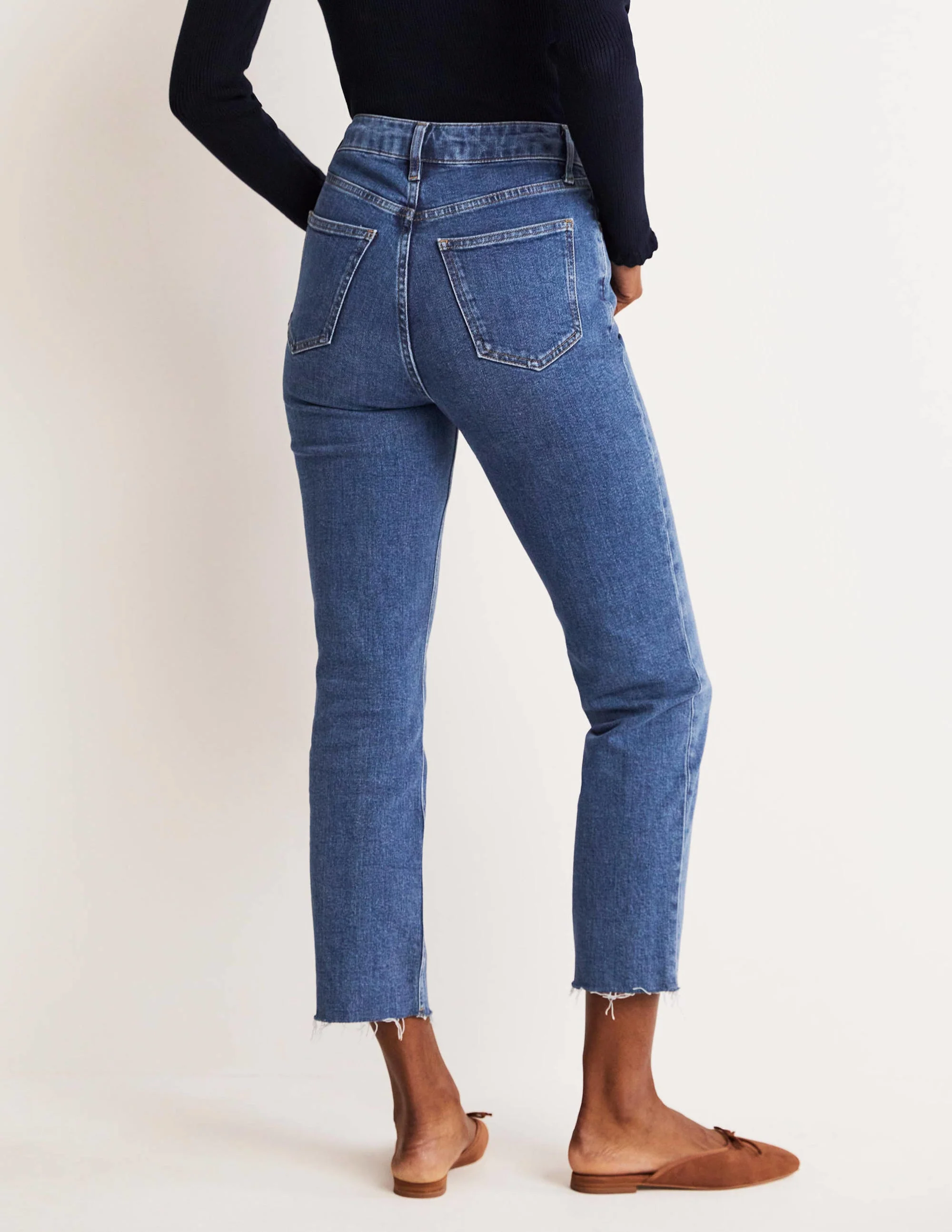 Lockere Jeans mit geradem Bein-Mittleres Vintageblau - Image 7