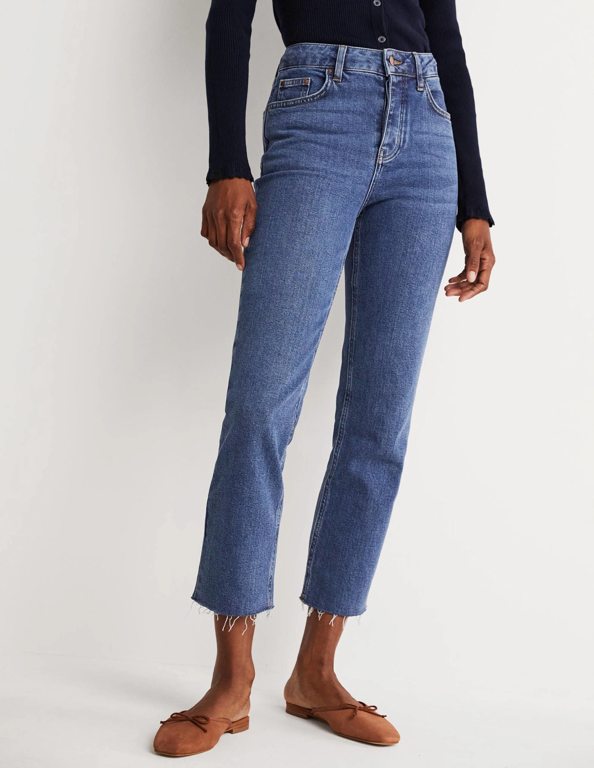 Lockere Jeans mit geradem Bein-Mittleres Vintageblau - Image 8