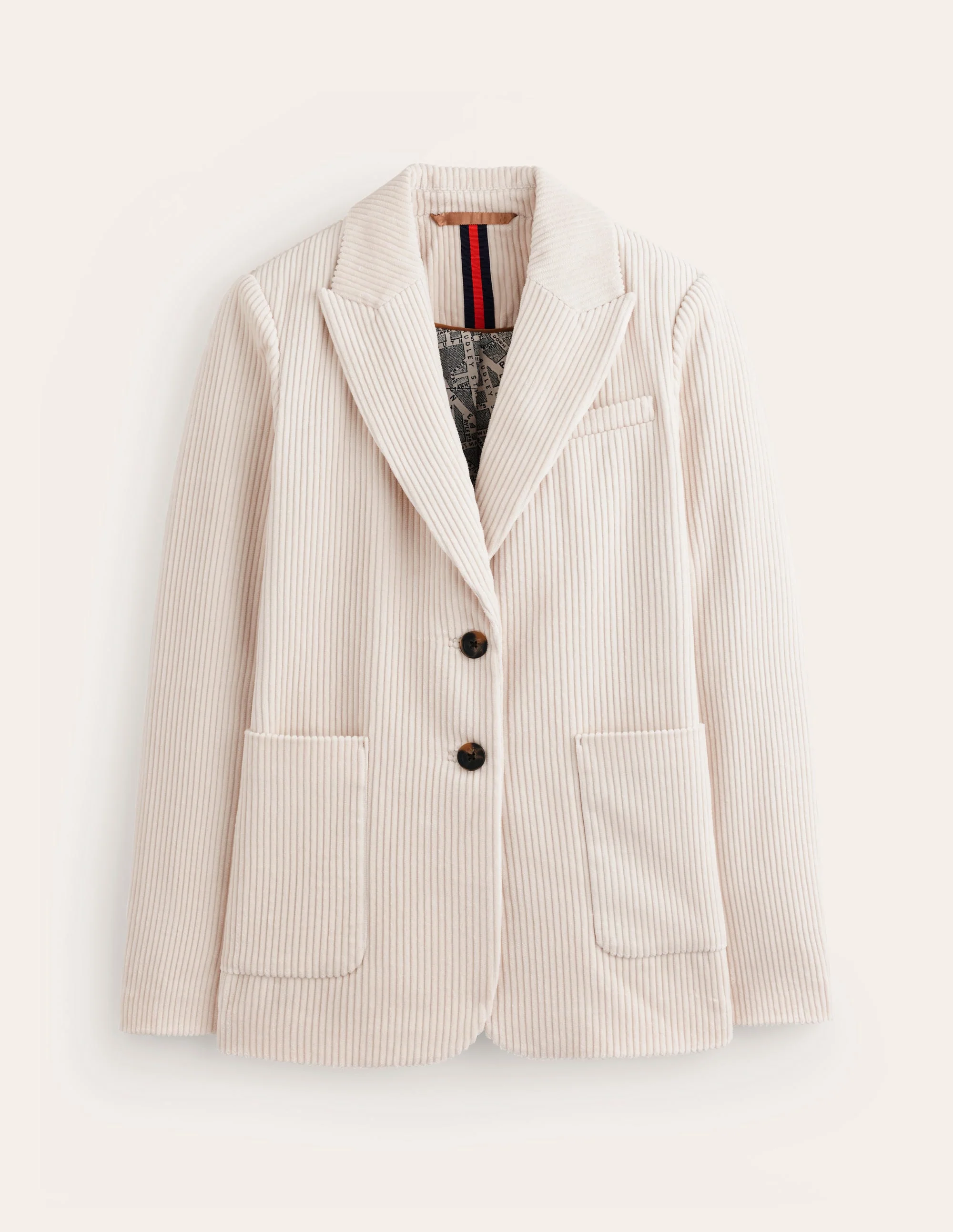Lockerer Cordblazer-Ivory and Navy Spot - Image 6