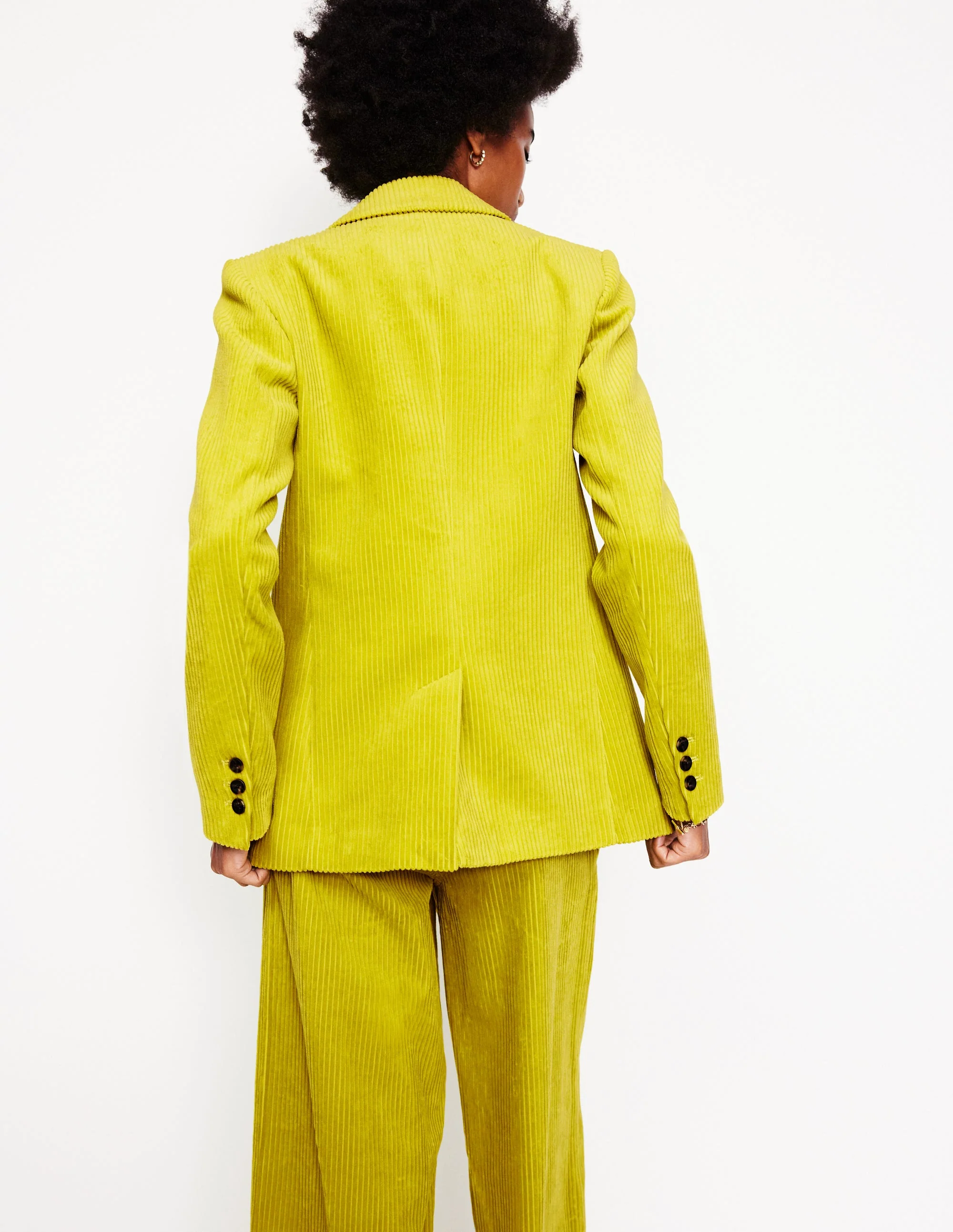 Lockerer Cordblazer-Kiwi - Image 3