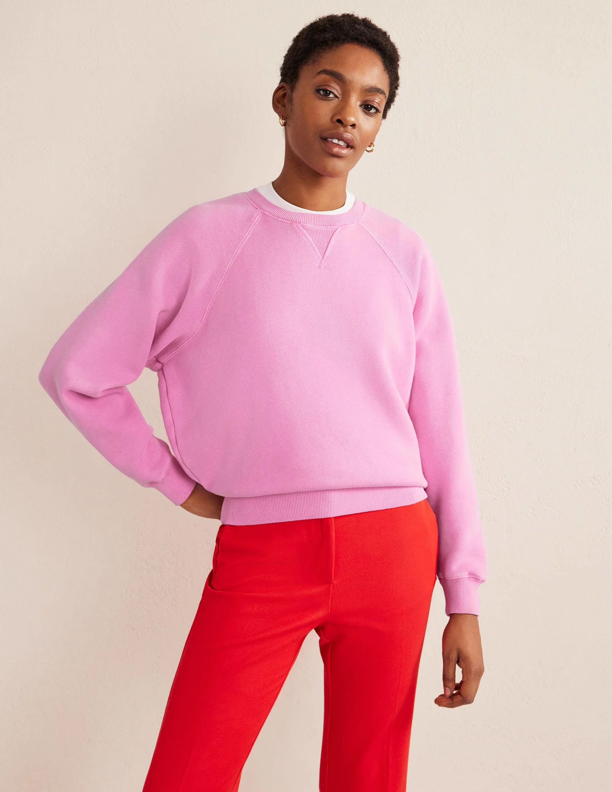 Lockeres Raglan-Sweatshirt-Wildorchidee - Image 4