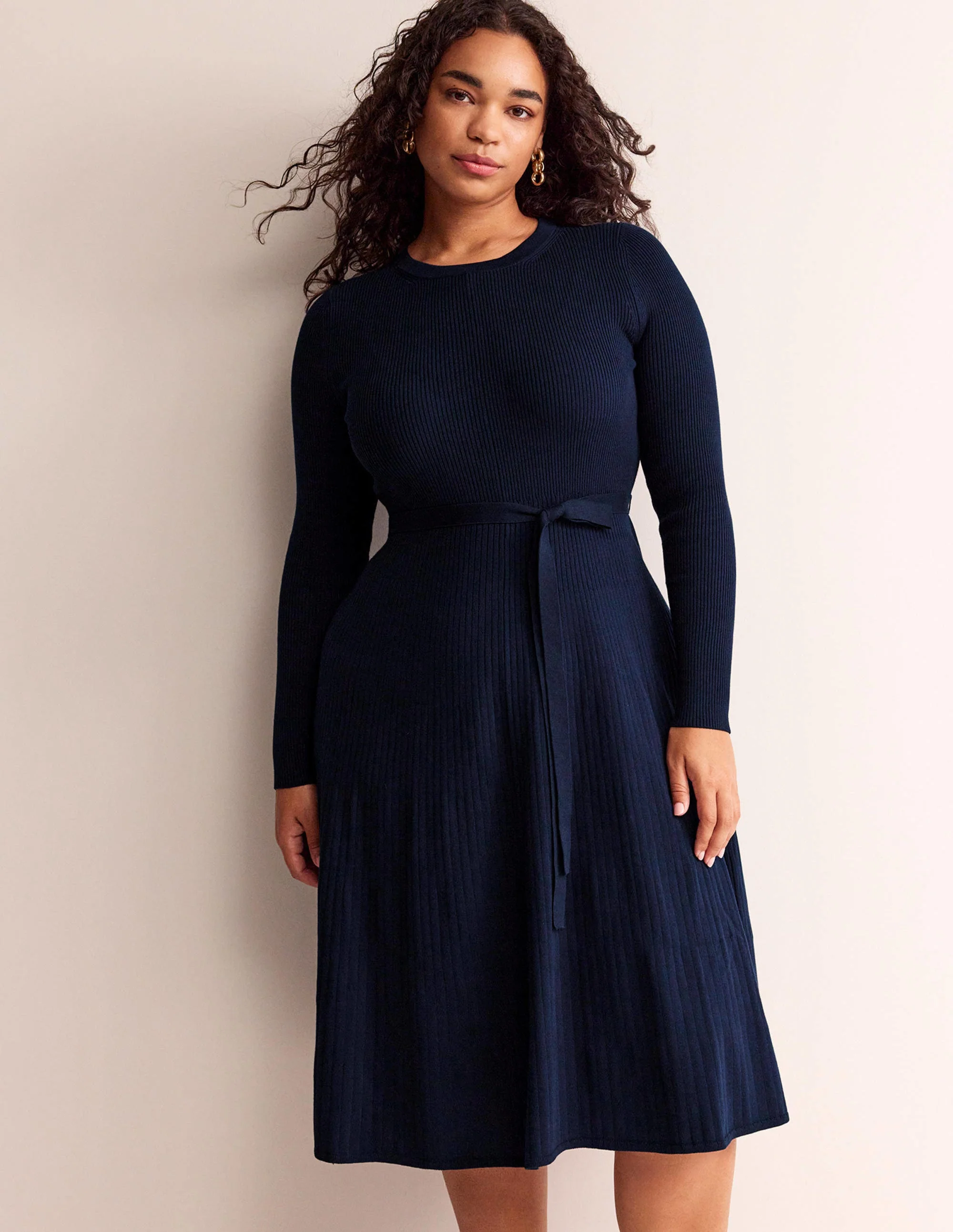 Lola Strick-Midikleid-Marineblau - Image 6