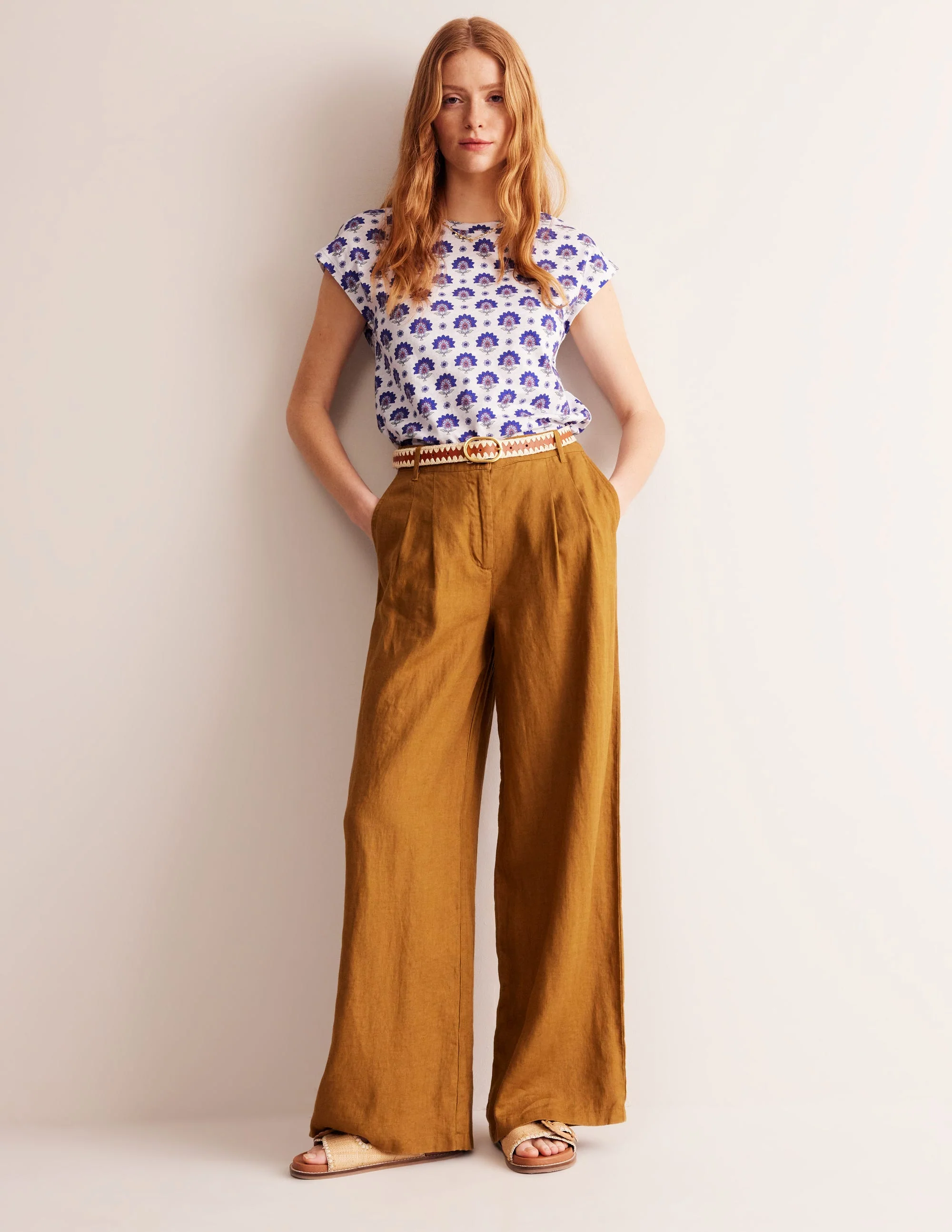 Louisa Flammgarn-T-Shirt mit Druck-Surf The Web, Passion Geo - Image 4