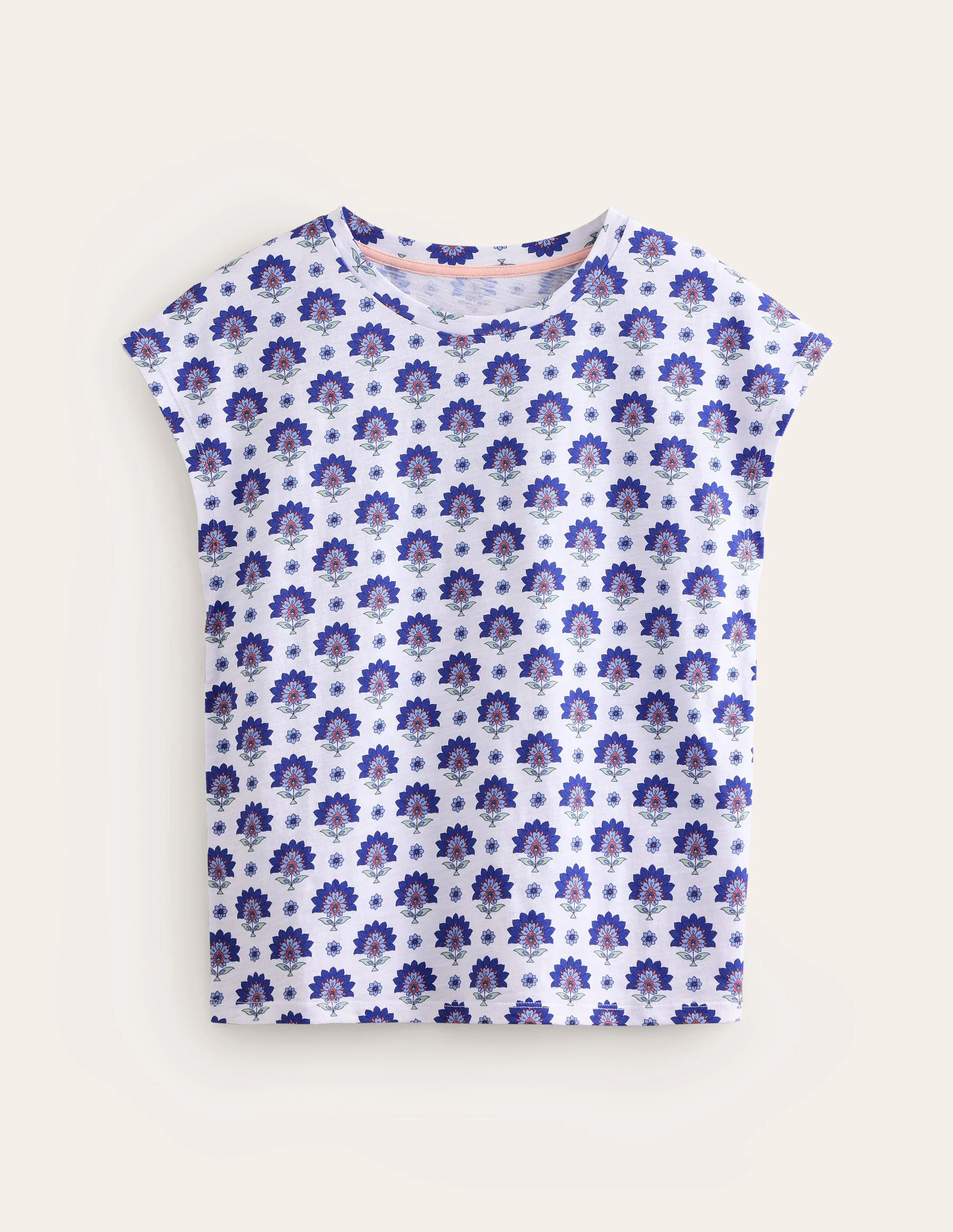Louisa Flammgarn-T-Shirt mit Druck-Surf The Web, Passion Geo - Image 5