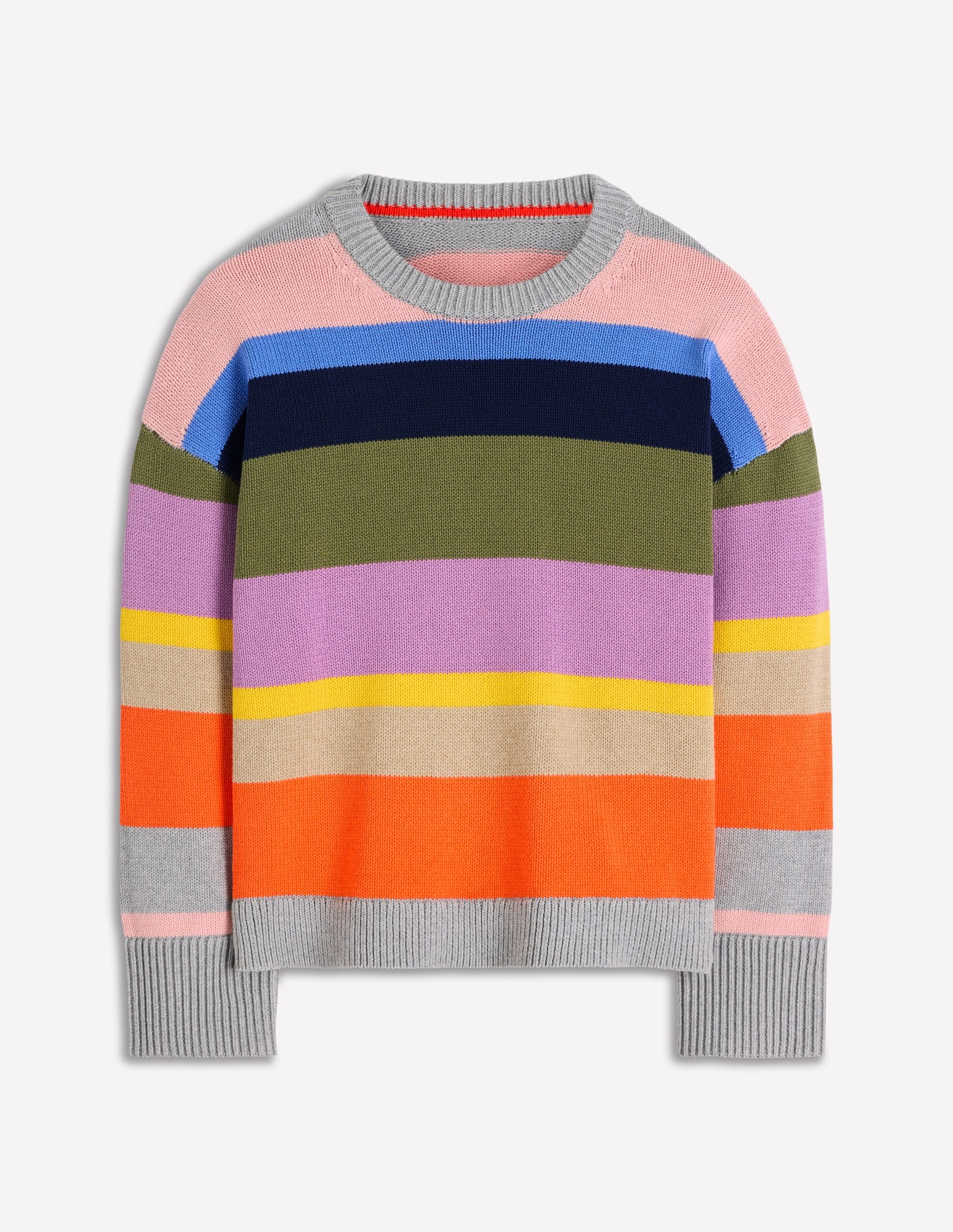 Lucy Lockerer Baumwollpullover-Bunt, Regenbogen - Image 6