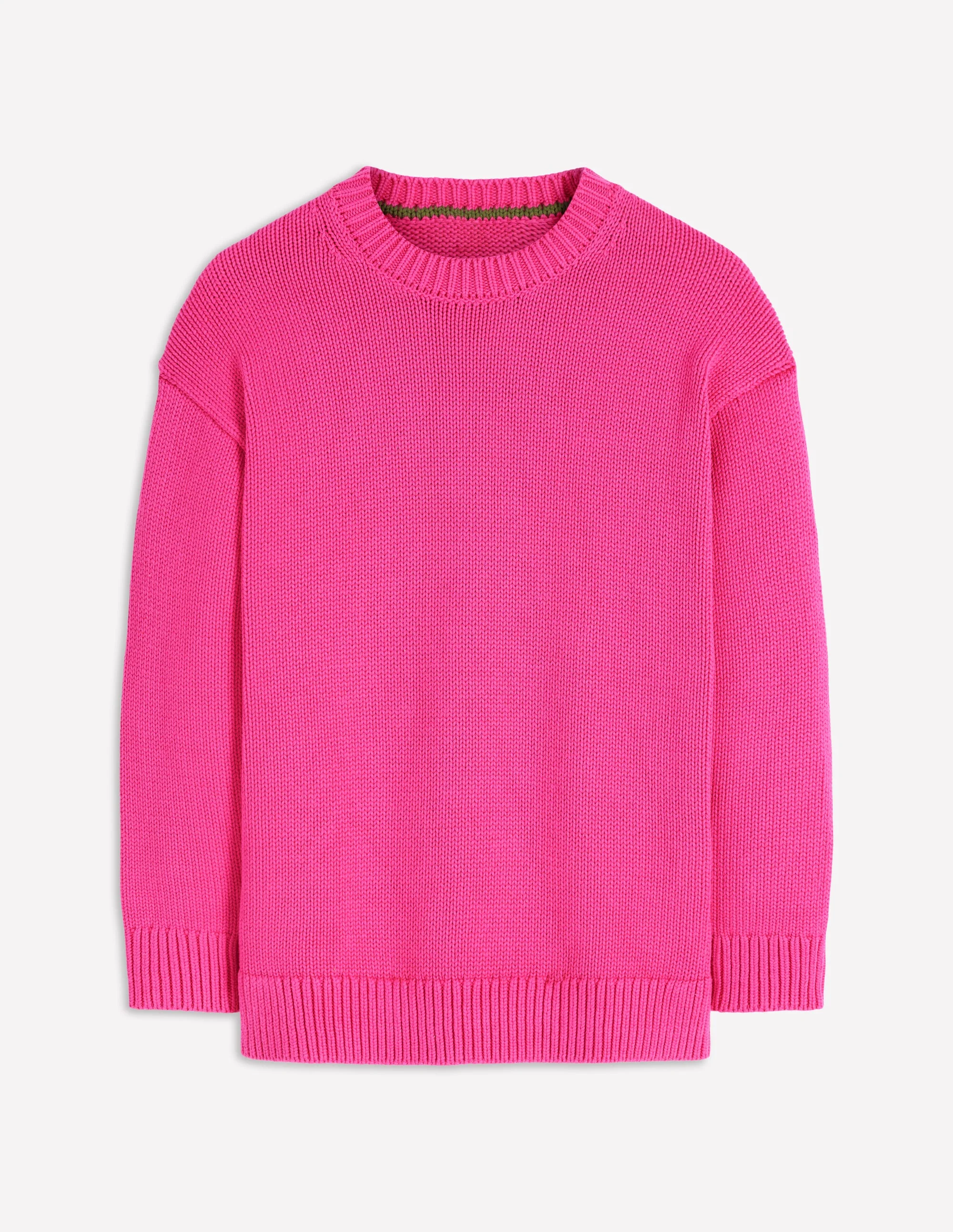 Lucy Oversize-Baumwollpullover-Rosarot - Image 6
