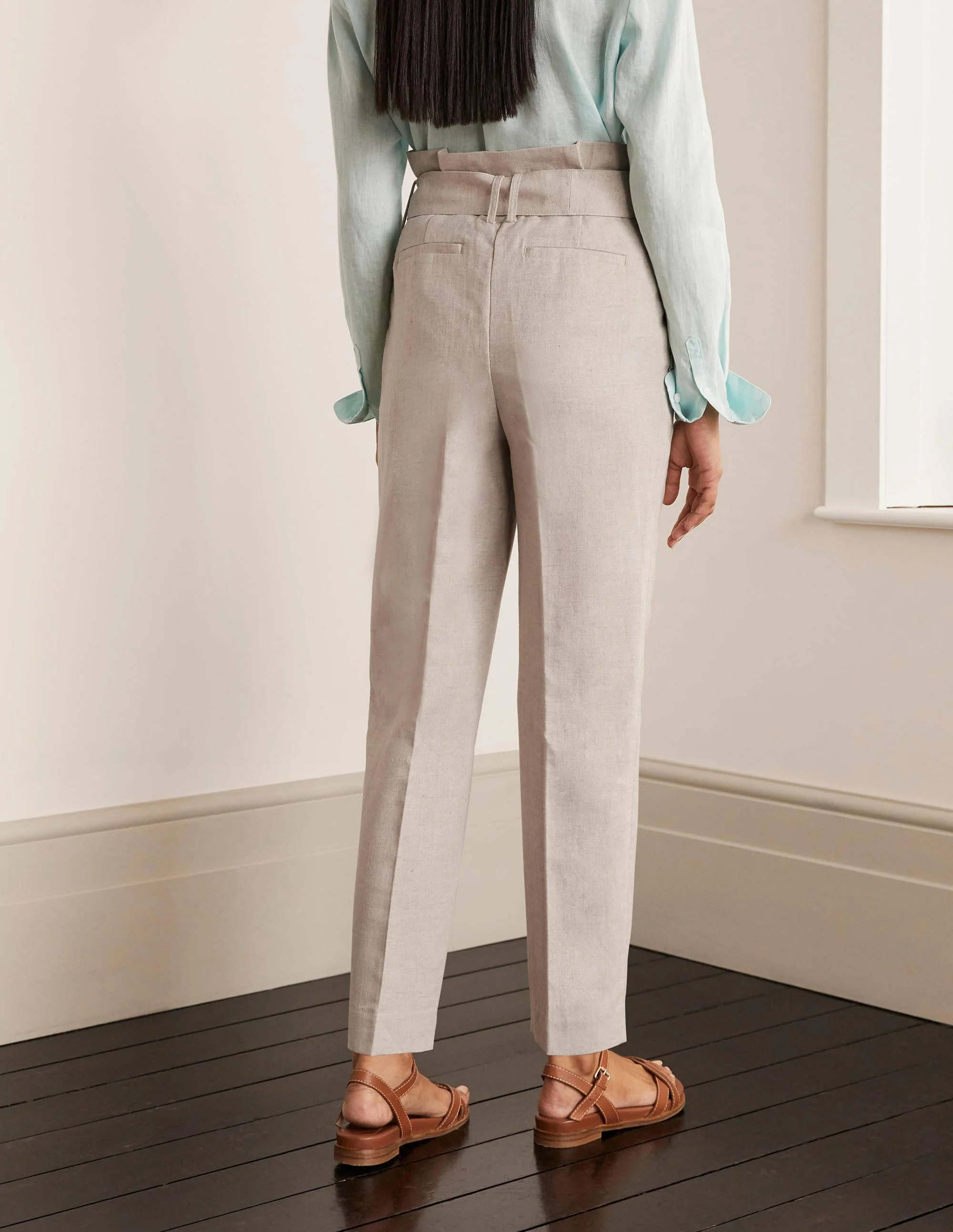 Ludgate Paperbag-Hose-Ecru - Image 2