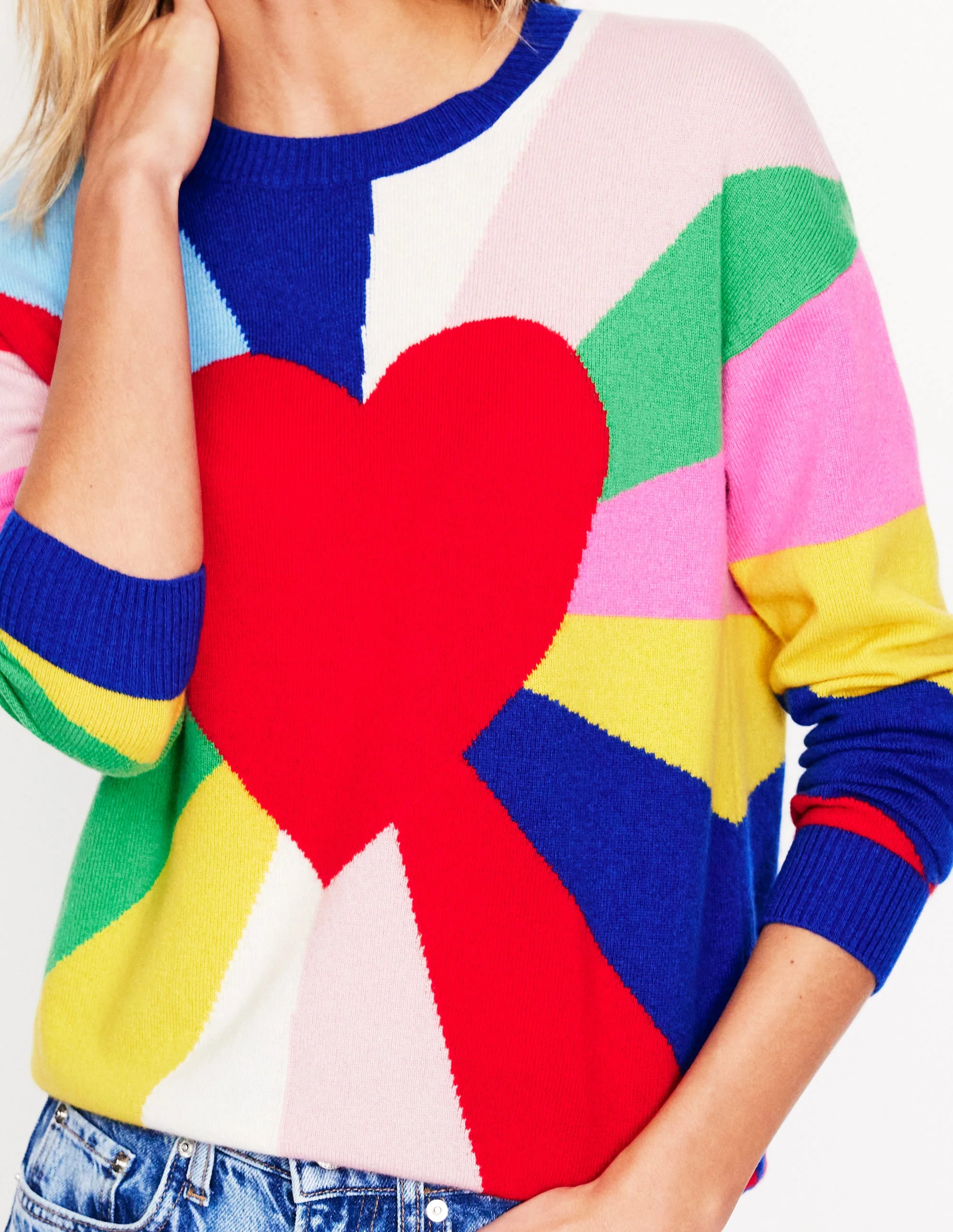 Lydia Kaschmirpullover-Bunt, Herzspektrum - Image 3