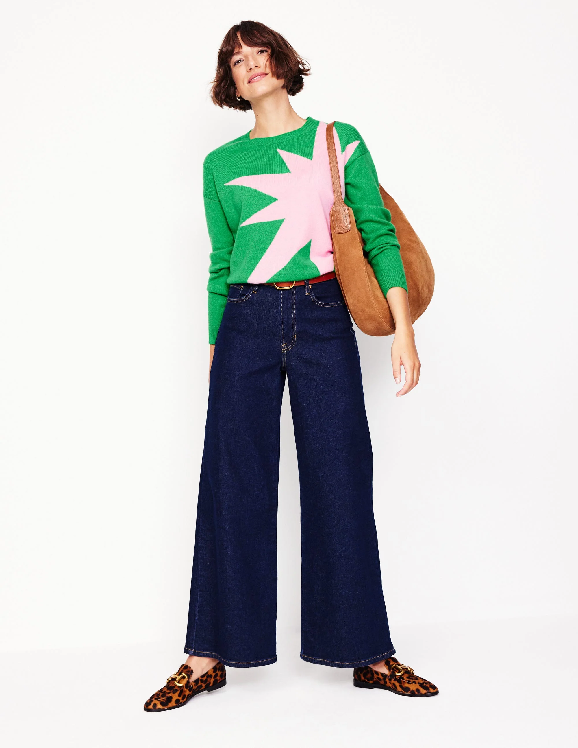 Lydia Kaschmirpullover-Strahlendes Grün, Boom - Image 5