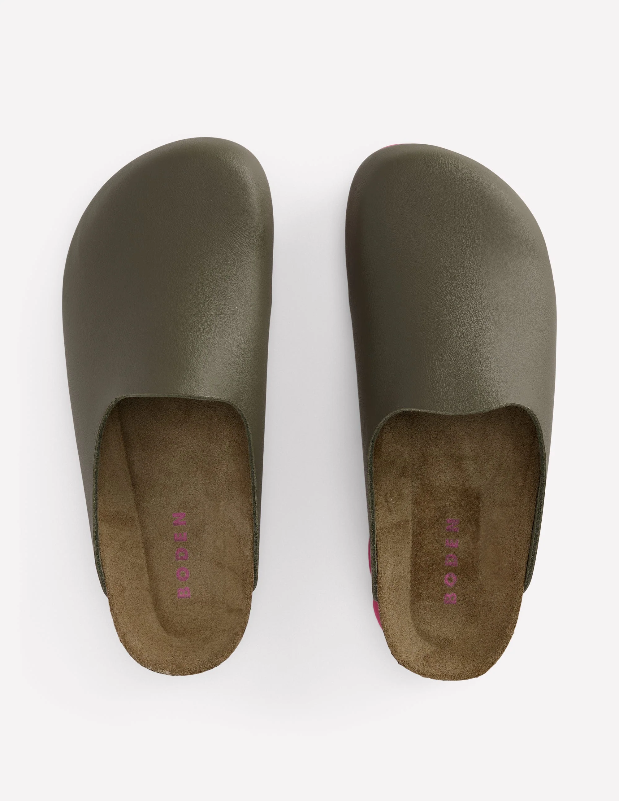 Lyla Clogs in Blockfarben-Khaki/Rosa - Image 7