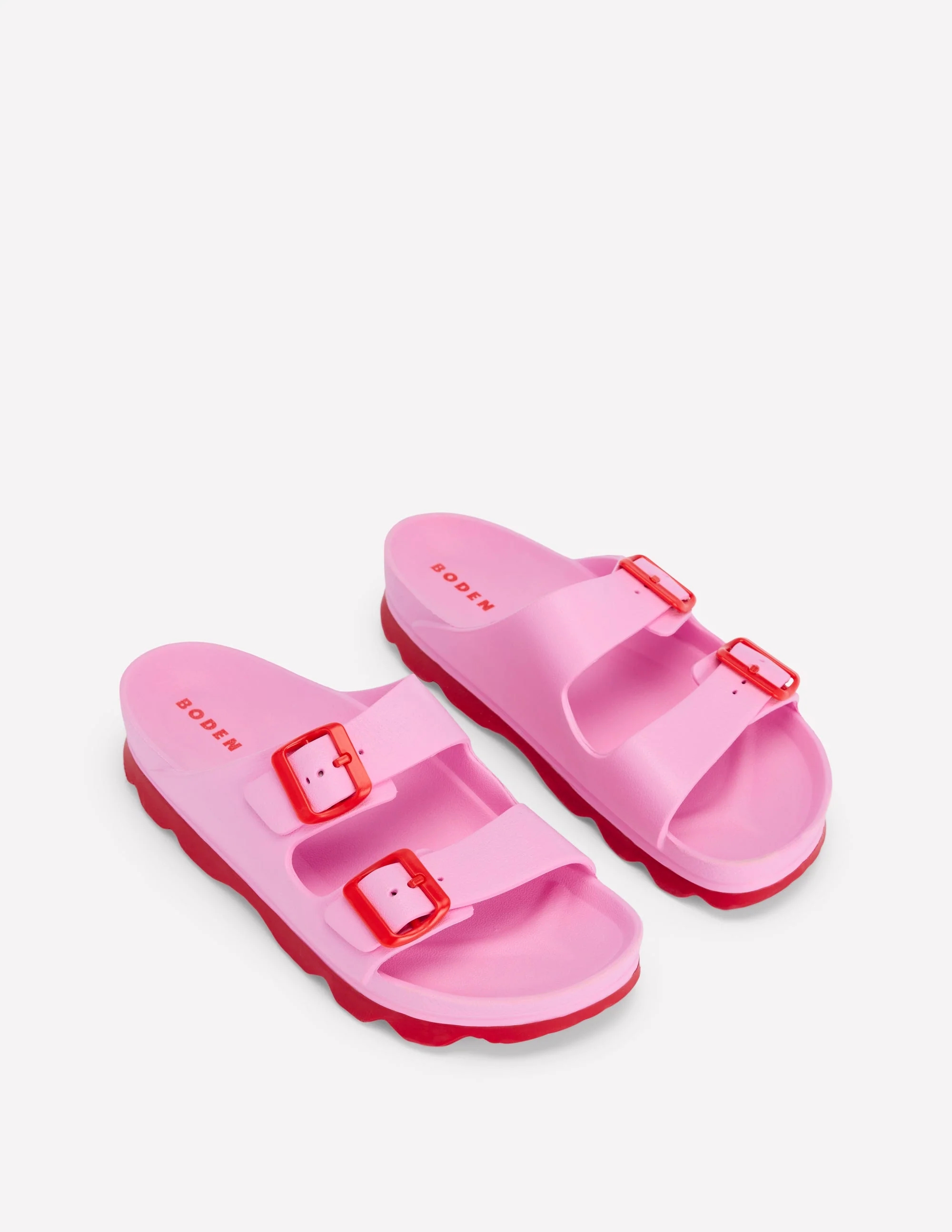 Lyla Pantoletten mit doppelter Schnalle-Rosa - Image 3