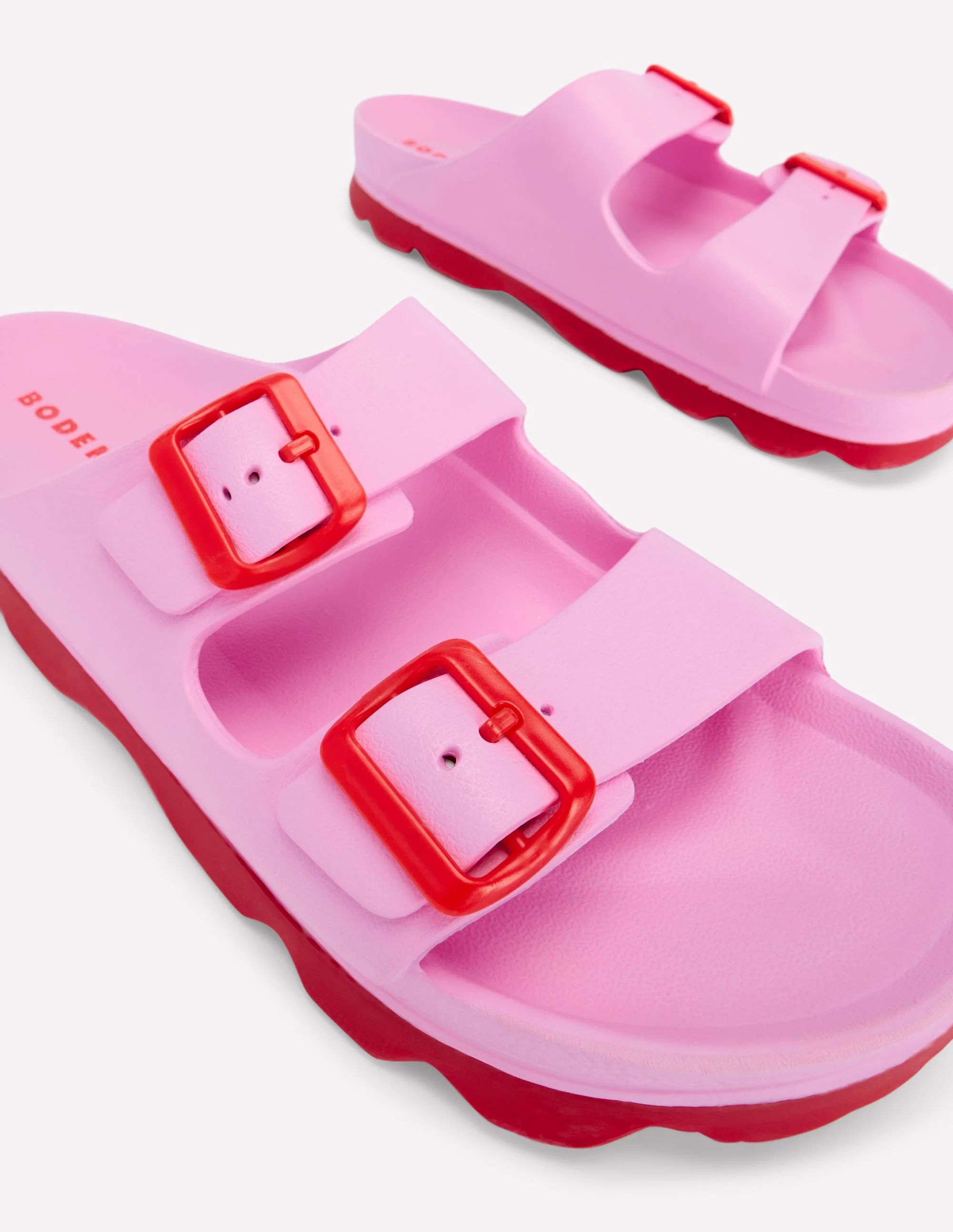 Lyla Pantoletten mit doppelter Schnalle-Rosa - Image 4