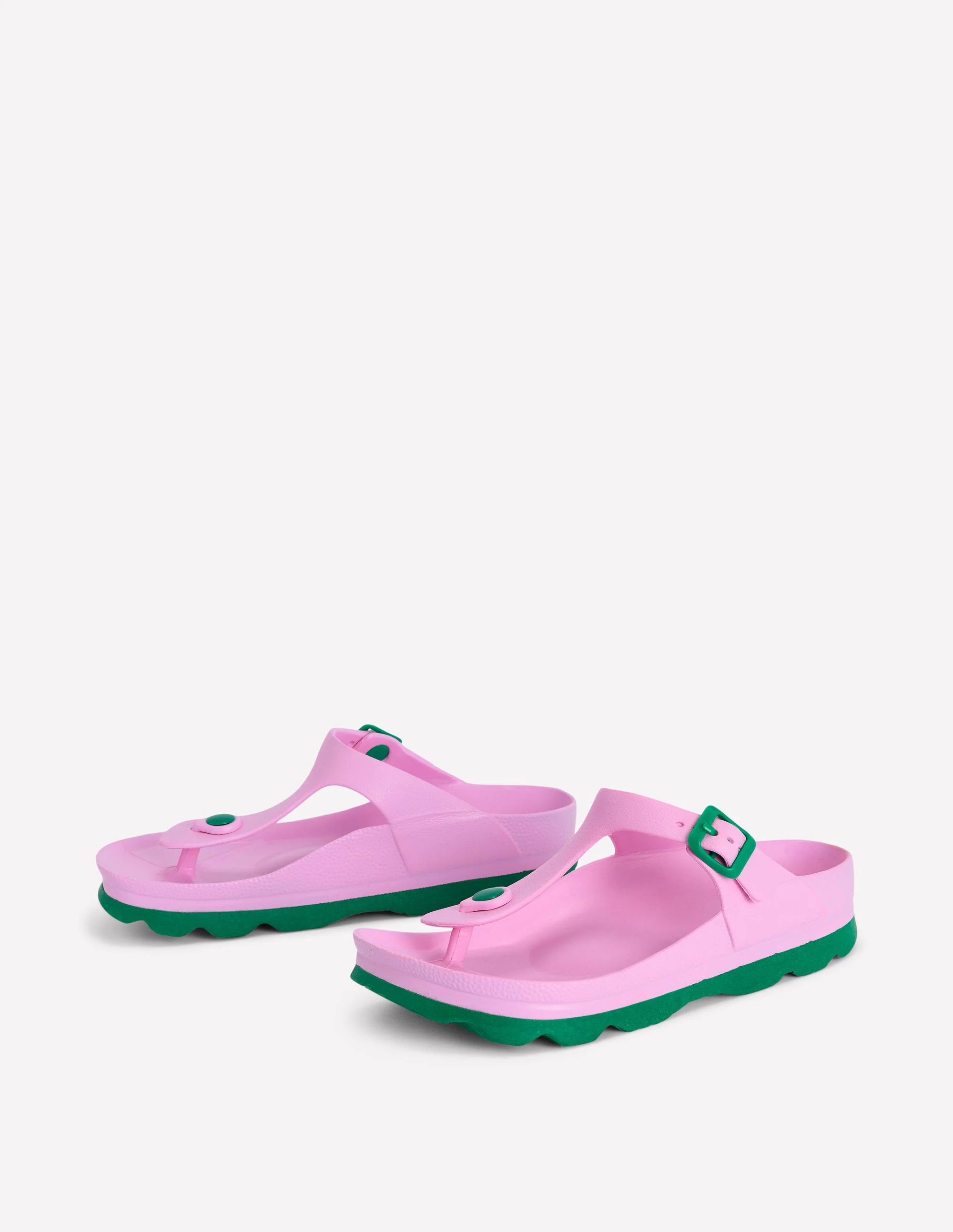 Lyla Sandalen mit Zehensteg-Rosa/Grün - Image 4