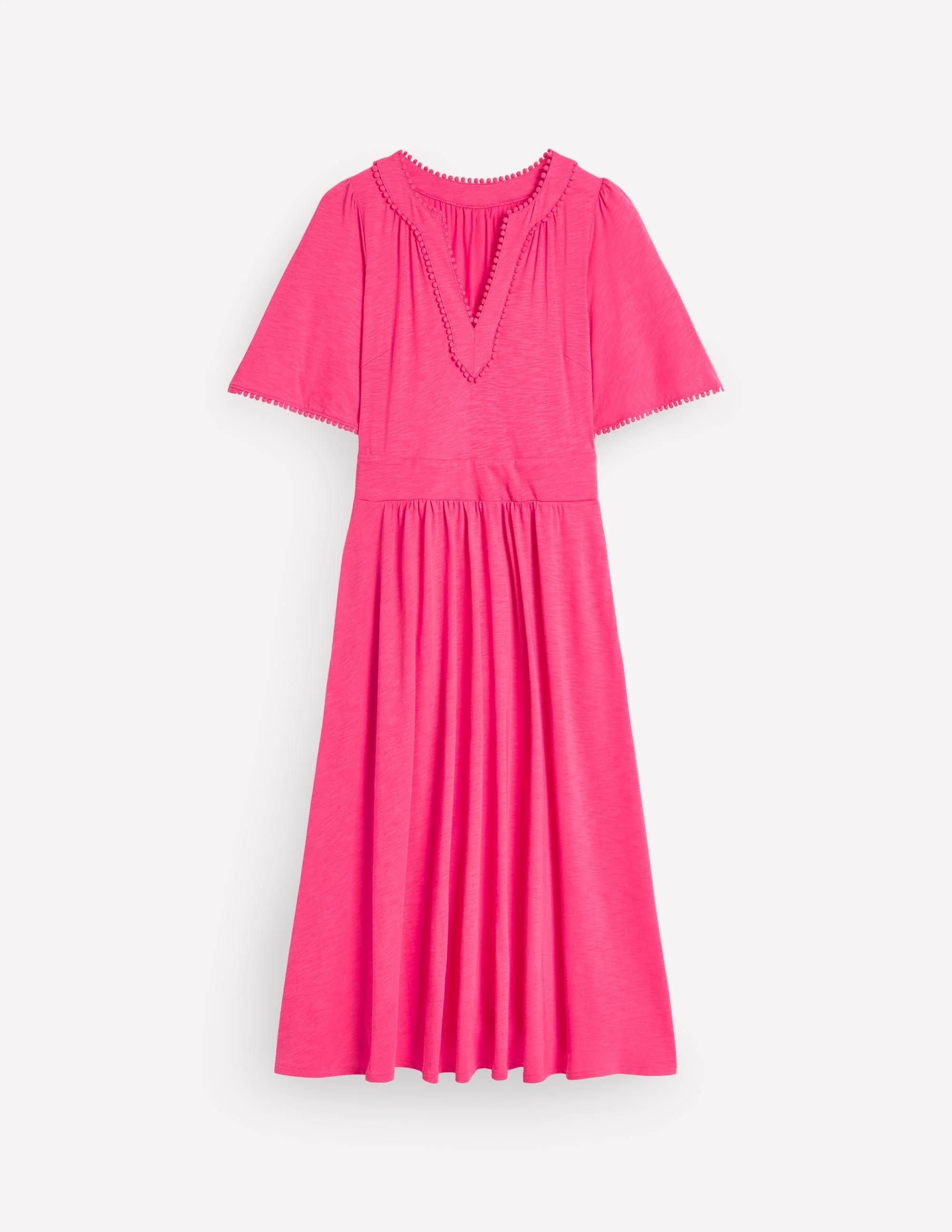 Maddie Jerseykleid mit Besatz-Kamelienrosa - Image 6