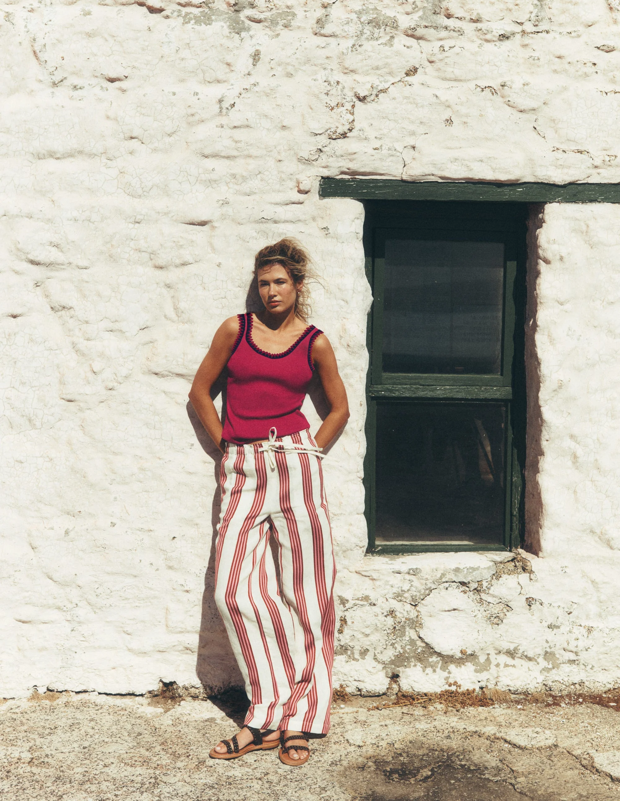 Maddie Top mit Besatz-Terrakotta-Rot - Image 6