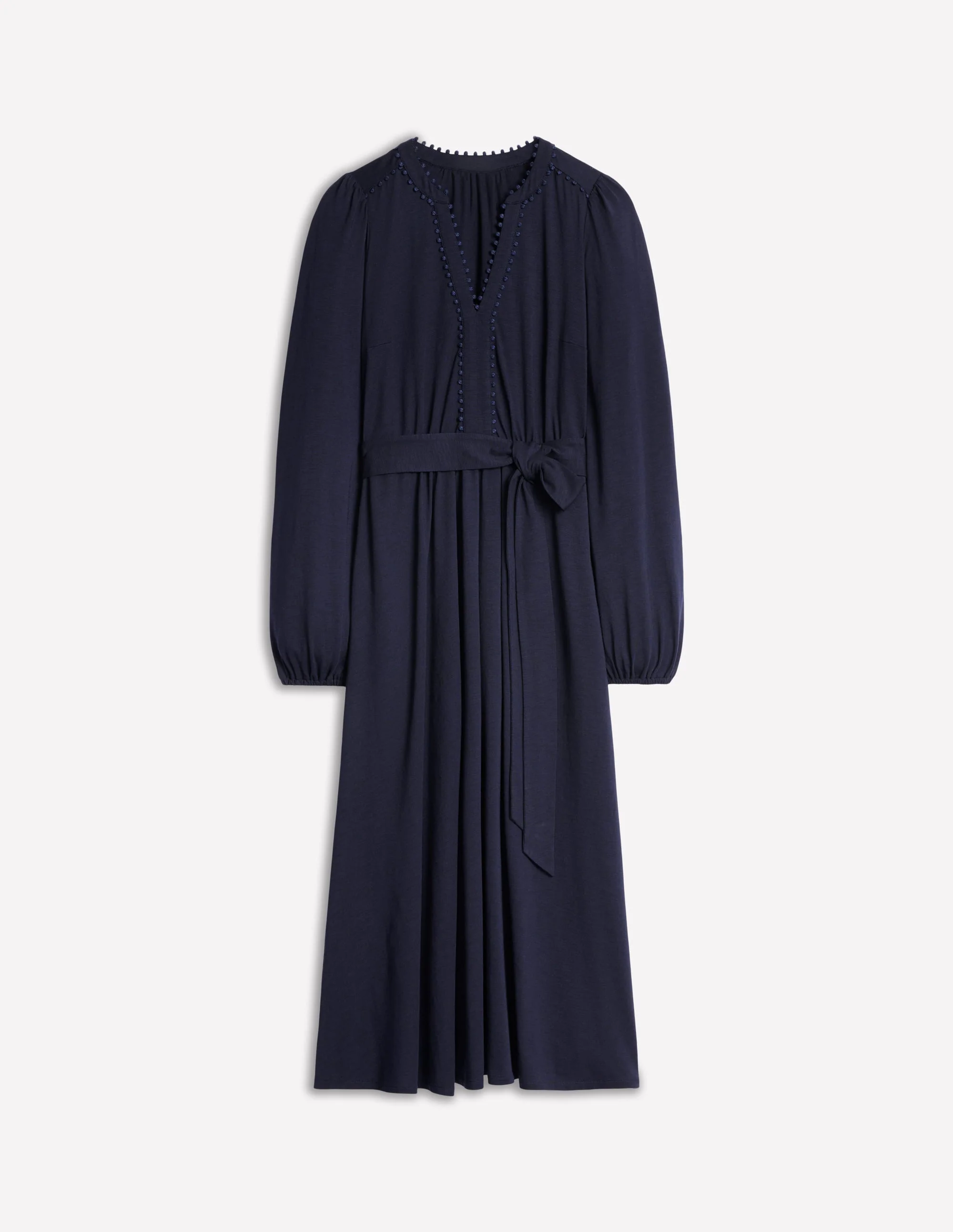 Maeve Jersey-Midikleid mit Besatz-Aqua Marine Marl - Image 5