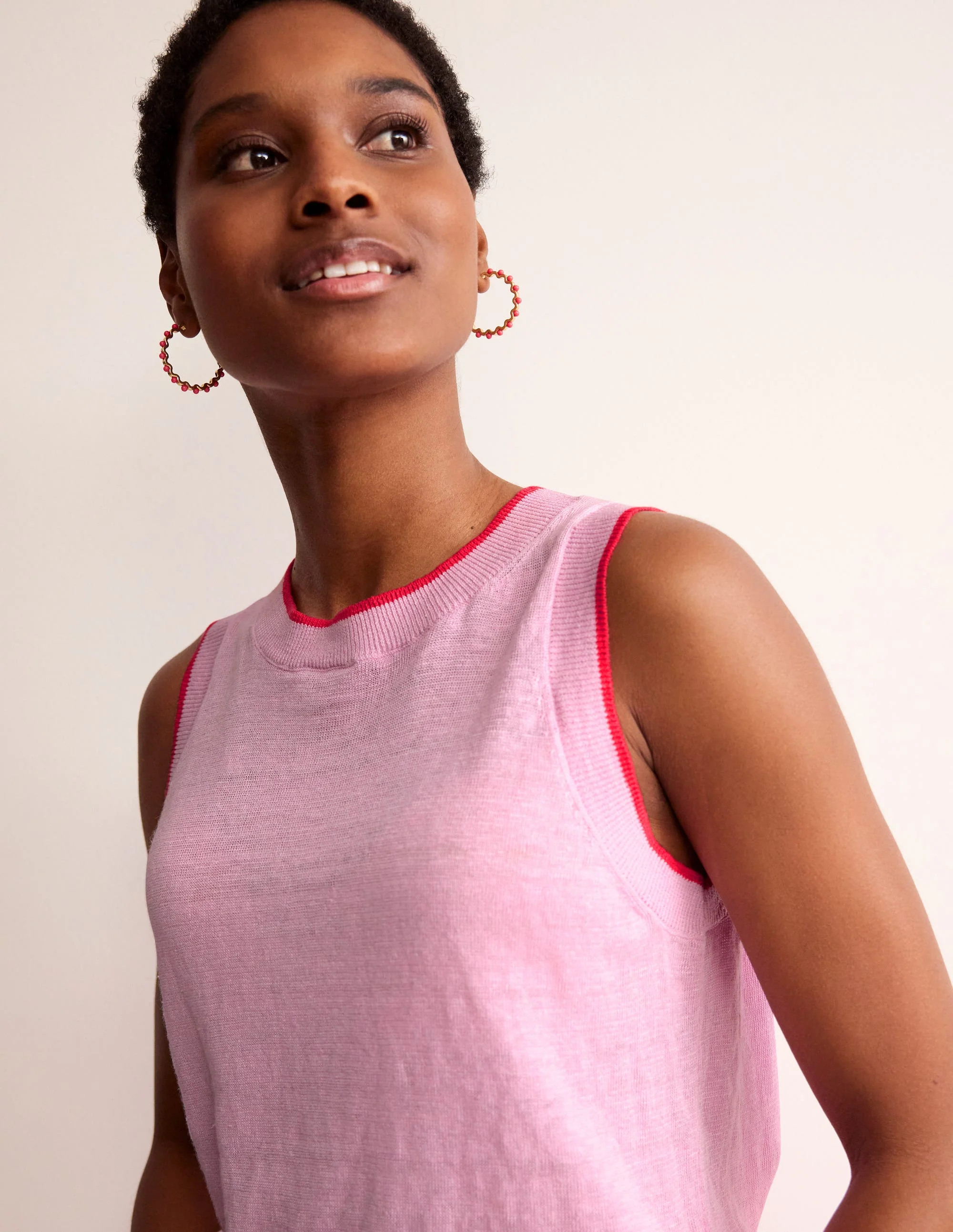 Maggie Leinen-Tanktop-Liebliches Fliederrosa - Image 2