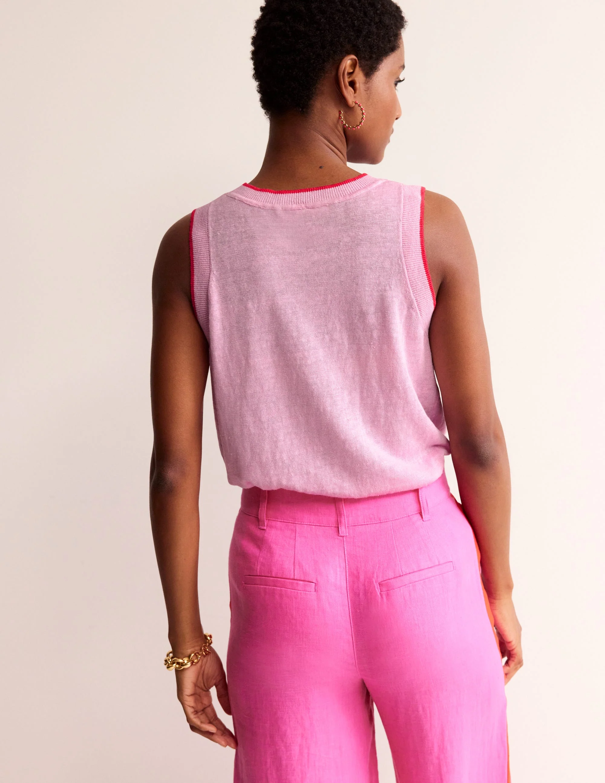 Maggie Leinen-Tanktop-Liebliches Fliederrosa - Image 3