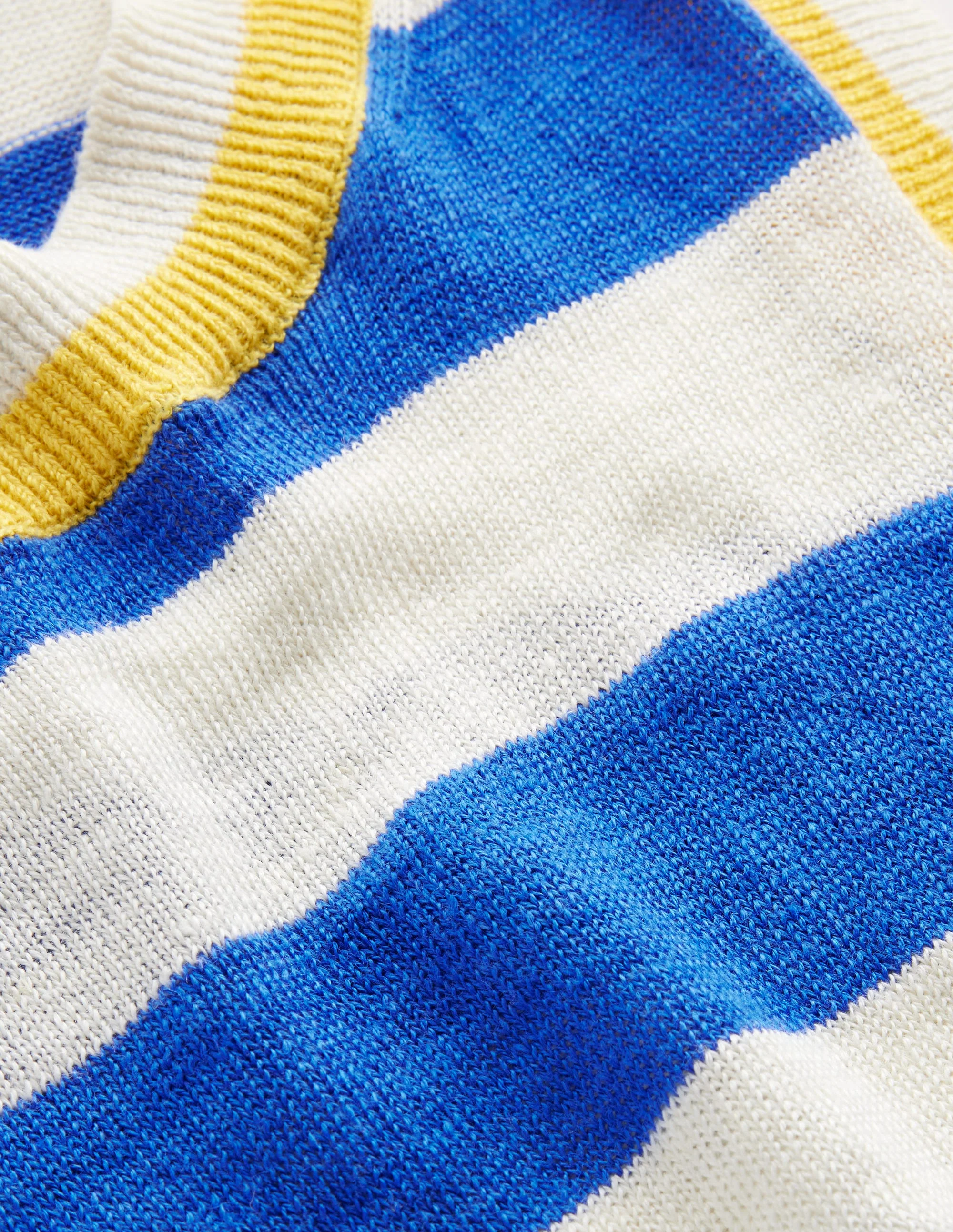 Maggie Leinen-Tanktop-Nautisches Blau/ Warmes Naturweiß - Image 7